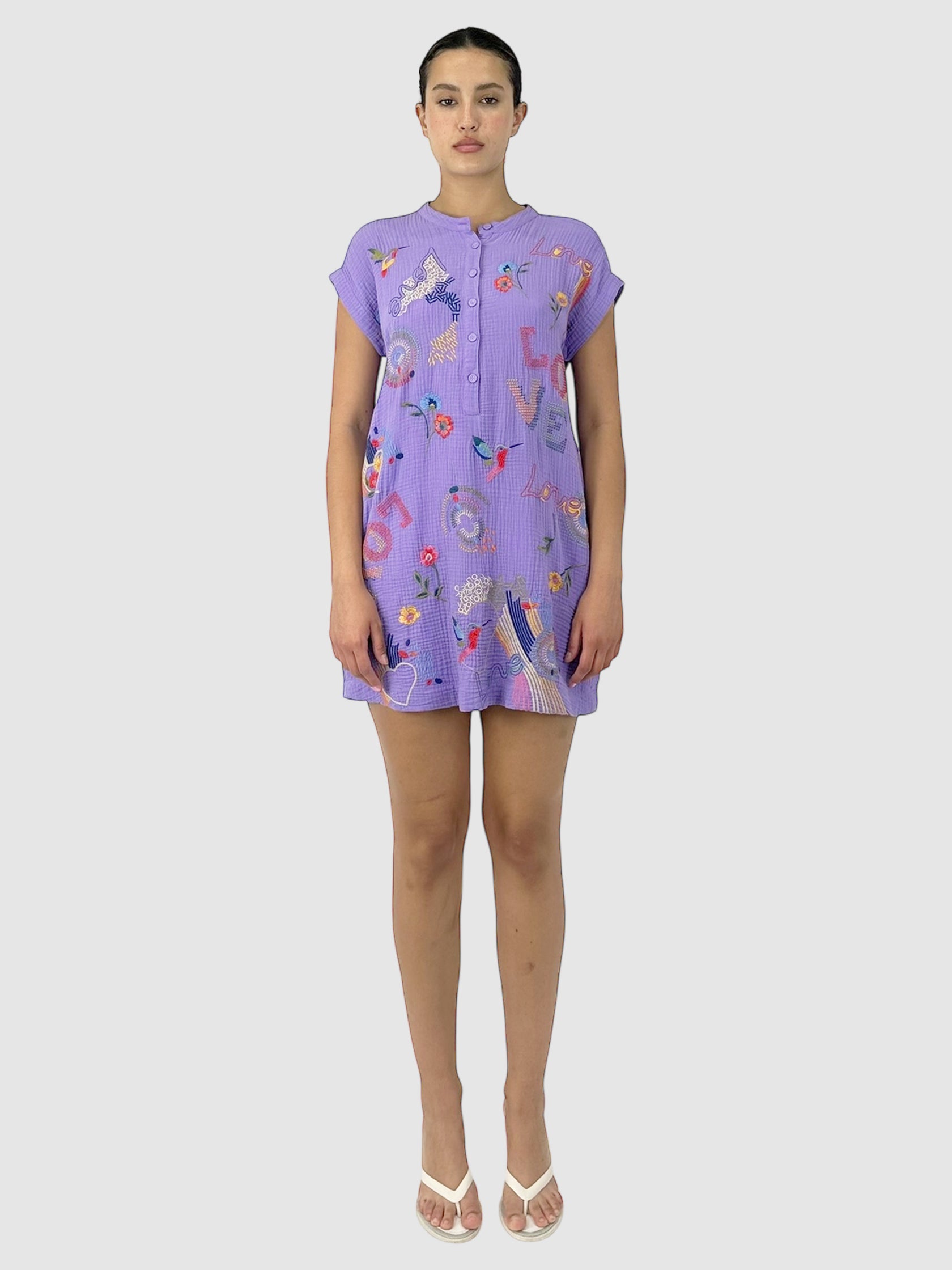 Embroidered Graphic Tunic