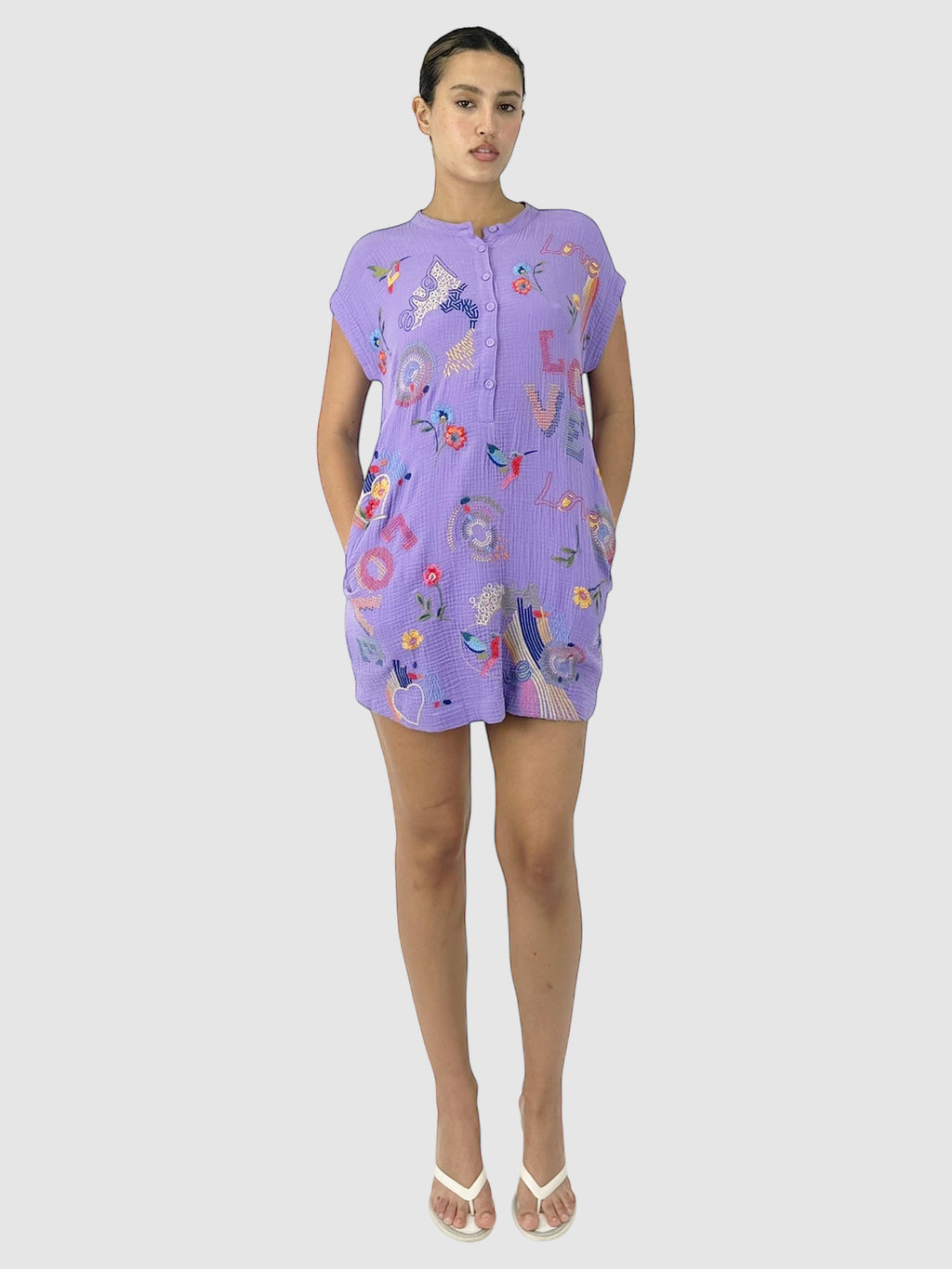 Embroidered Graphic Tunic