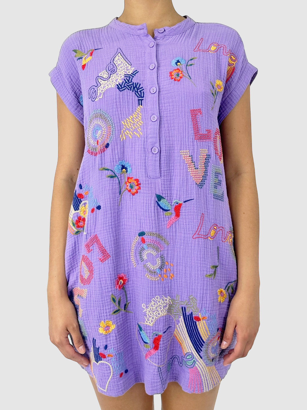 Embroidered Graphic Tunic