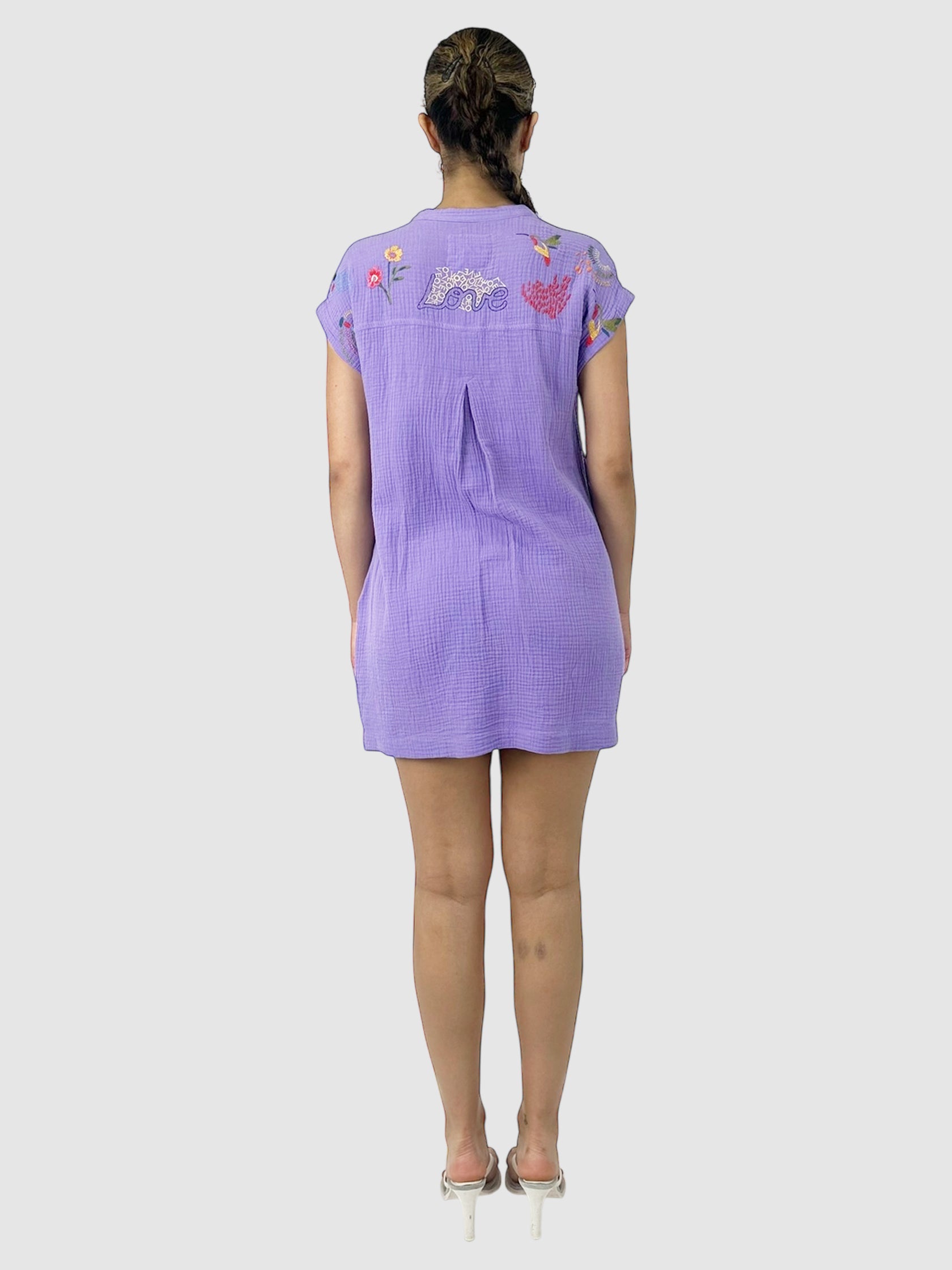 Embroidered Graphic Tunic