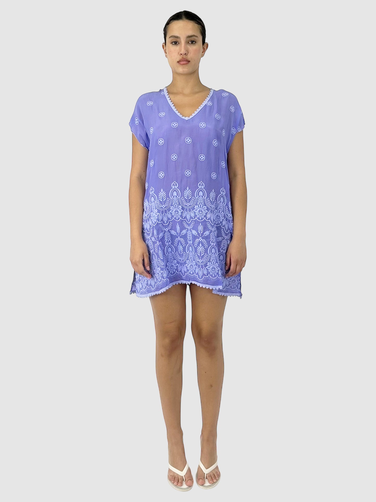 Embroidered Flower Tunic