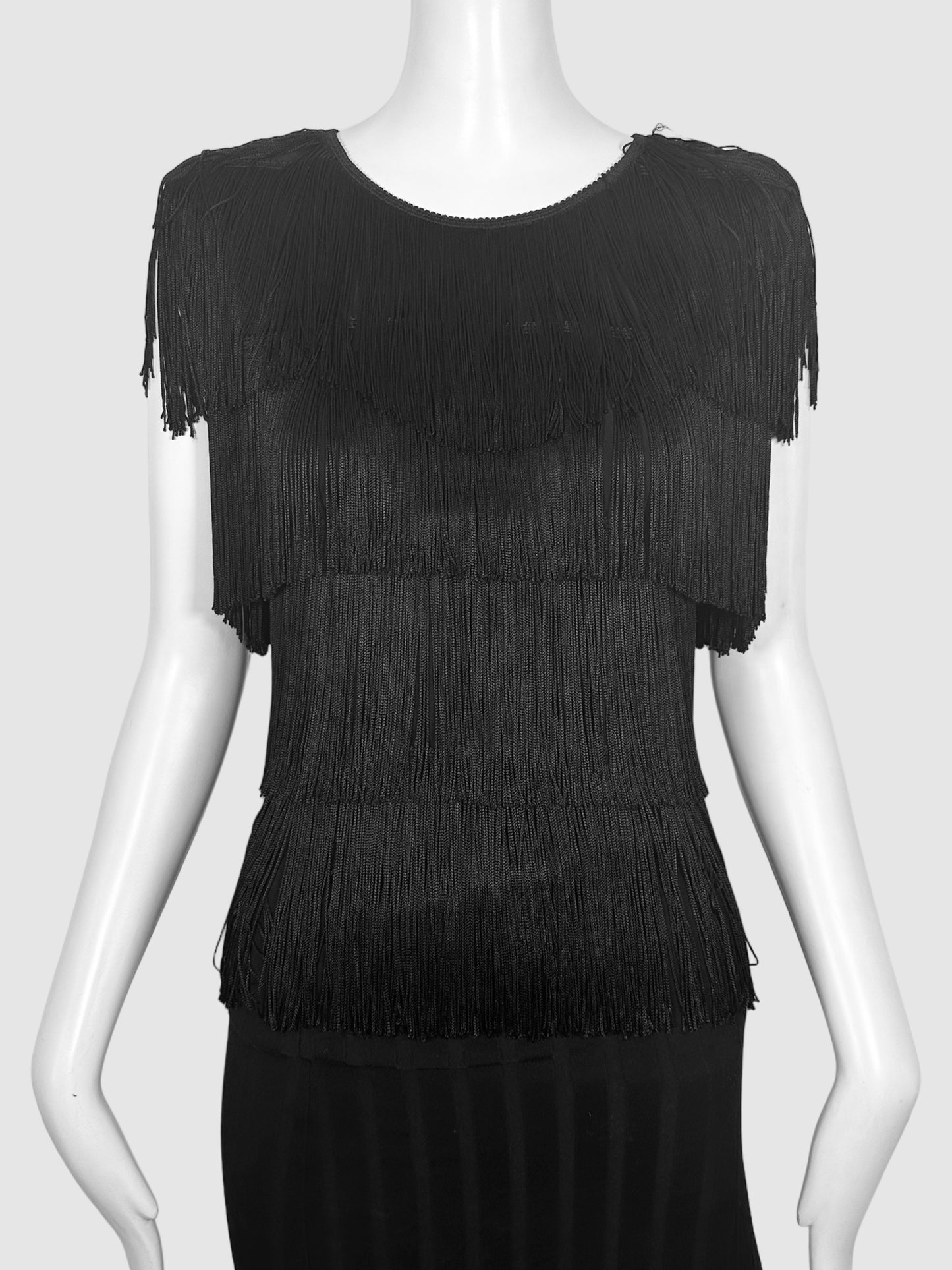 Sleeveless Fringe Top - Size S