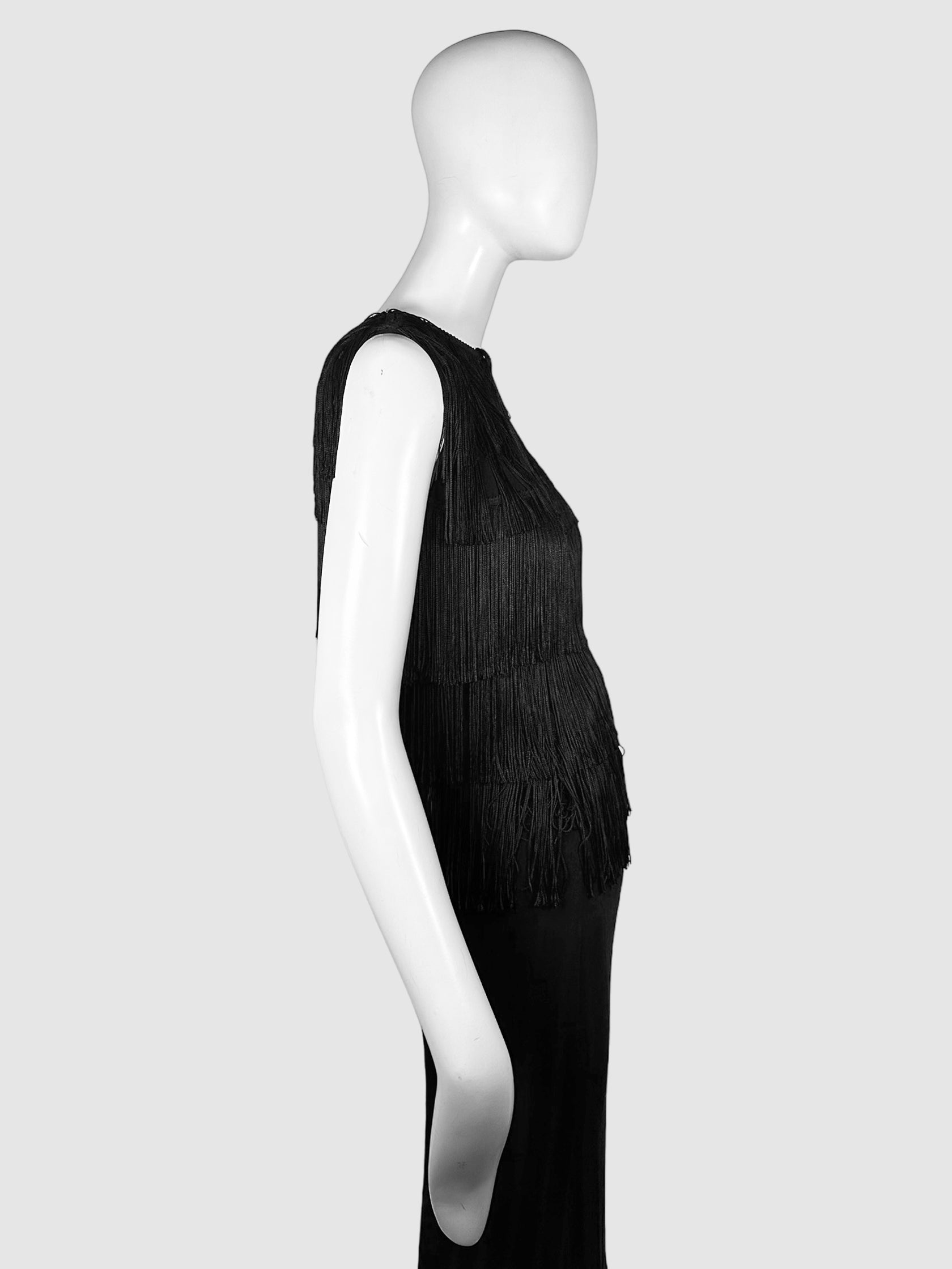 Sleeveless Fringe Top