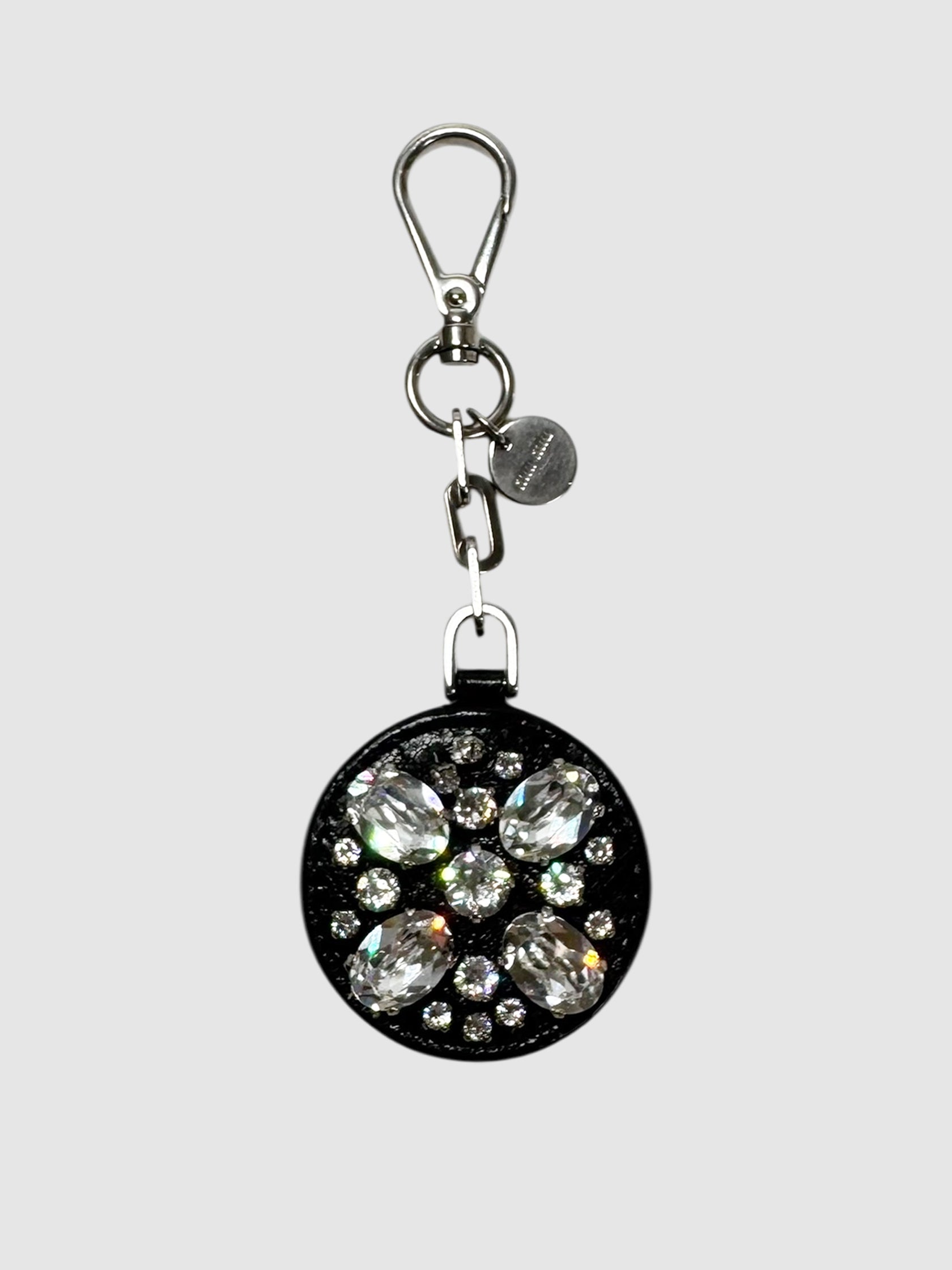 Round Crystal Keychain
