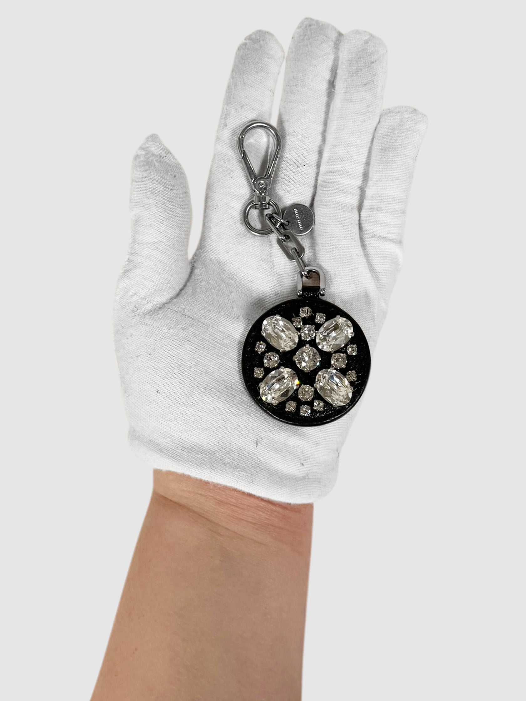 Round Crystal Keychain
