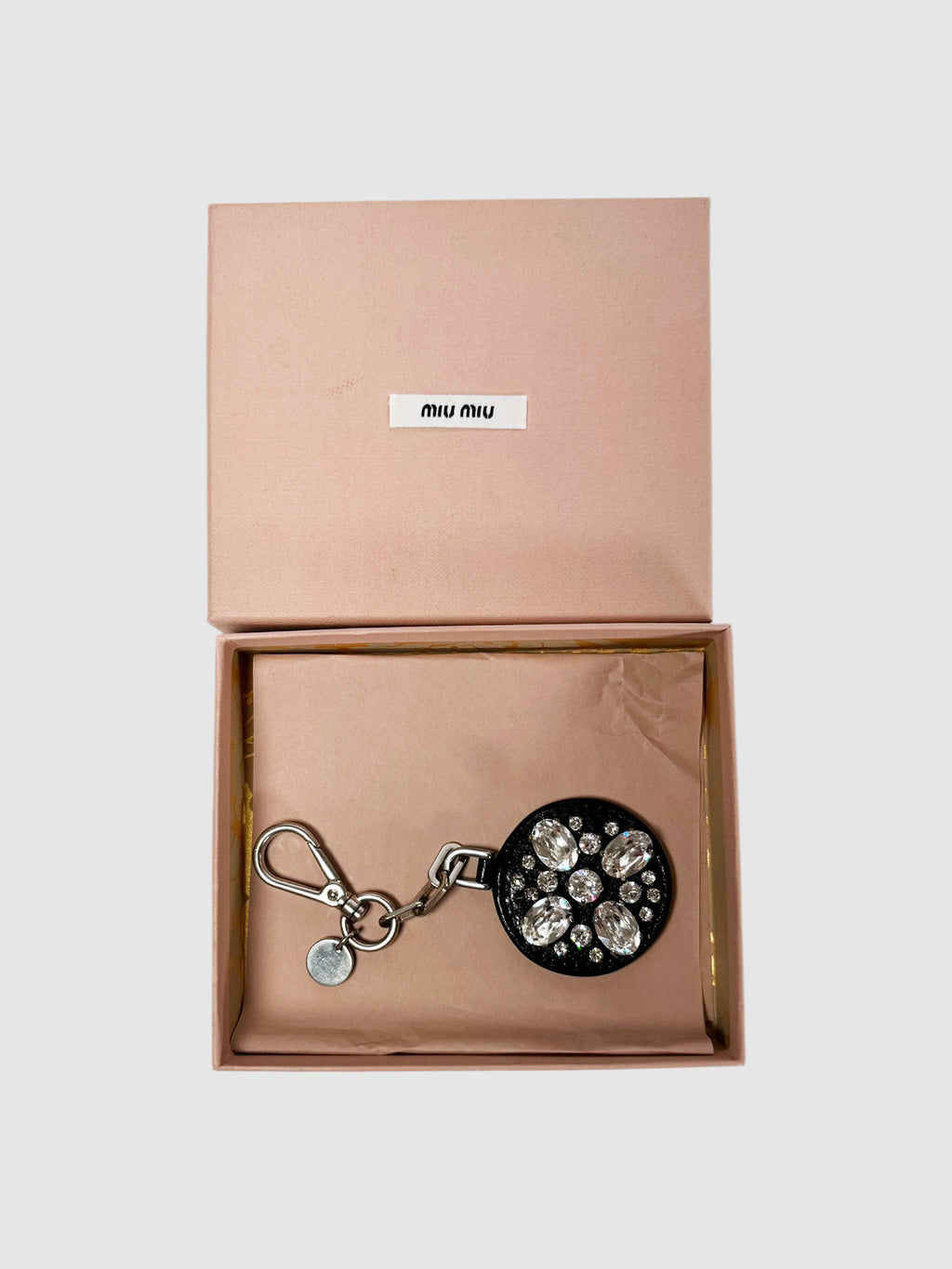 Round Crystal Keychain