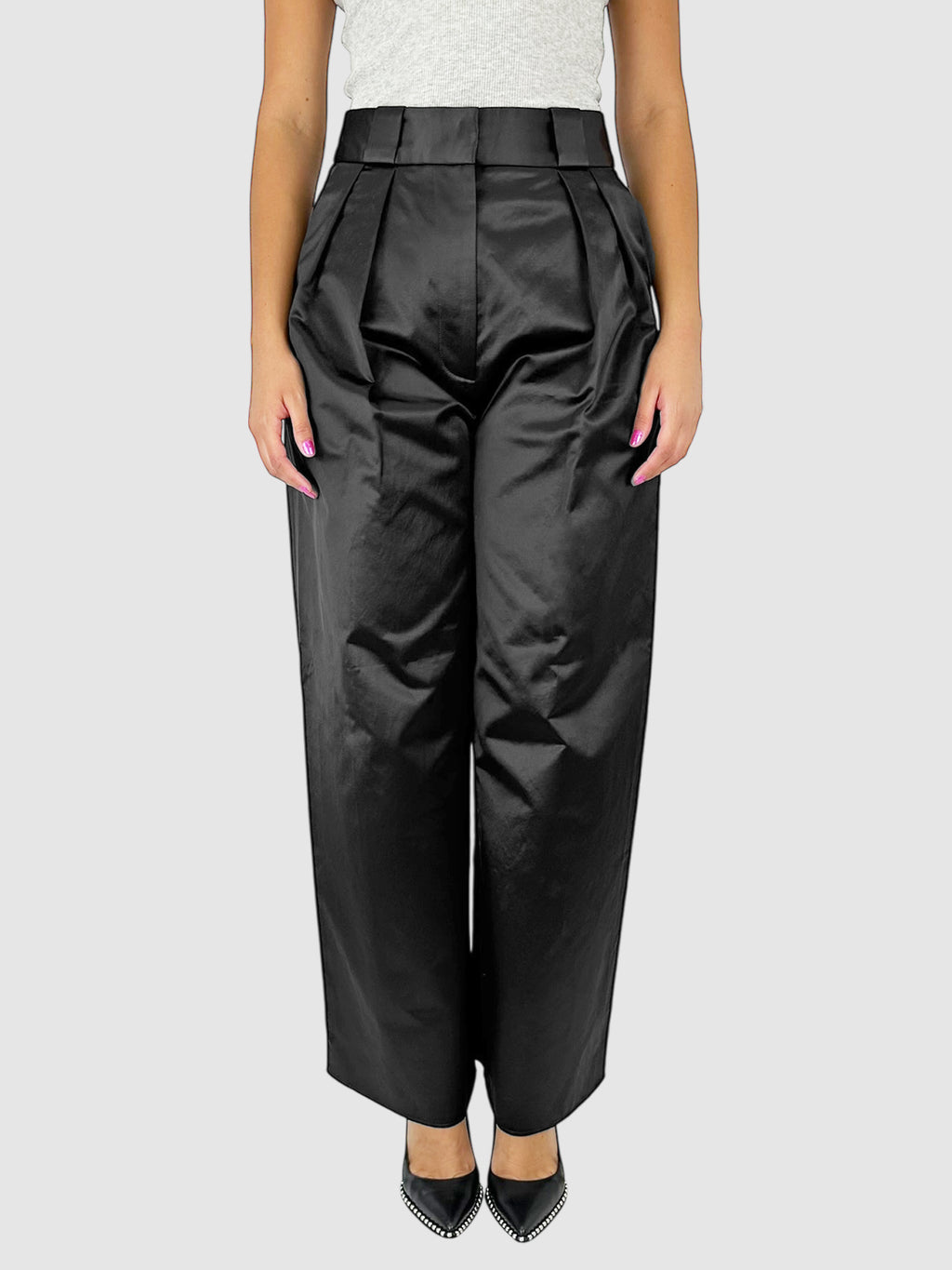 Pleated Wide Leg Pants
