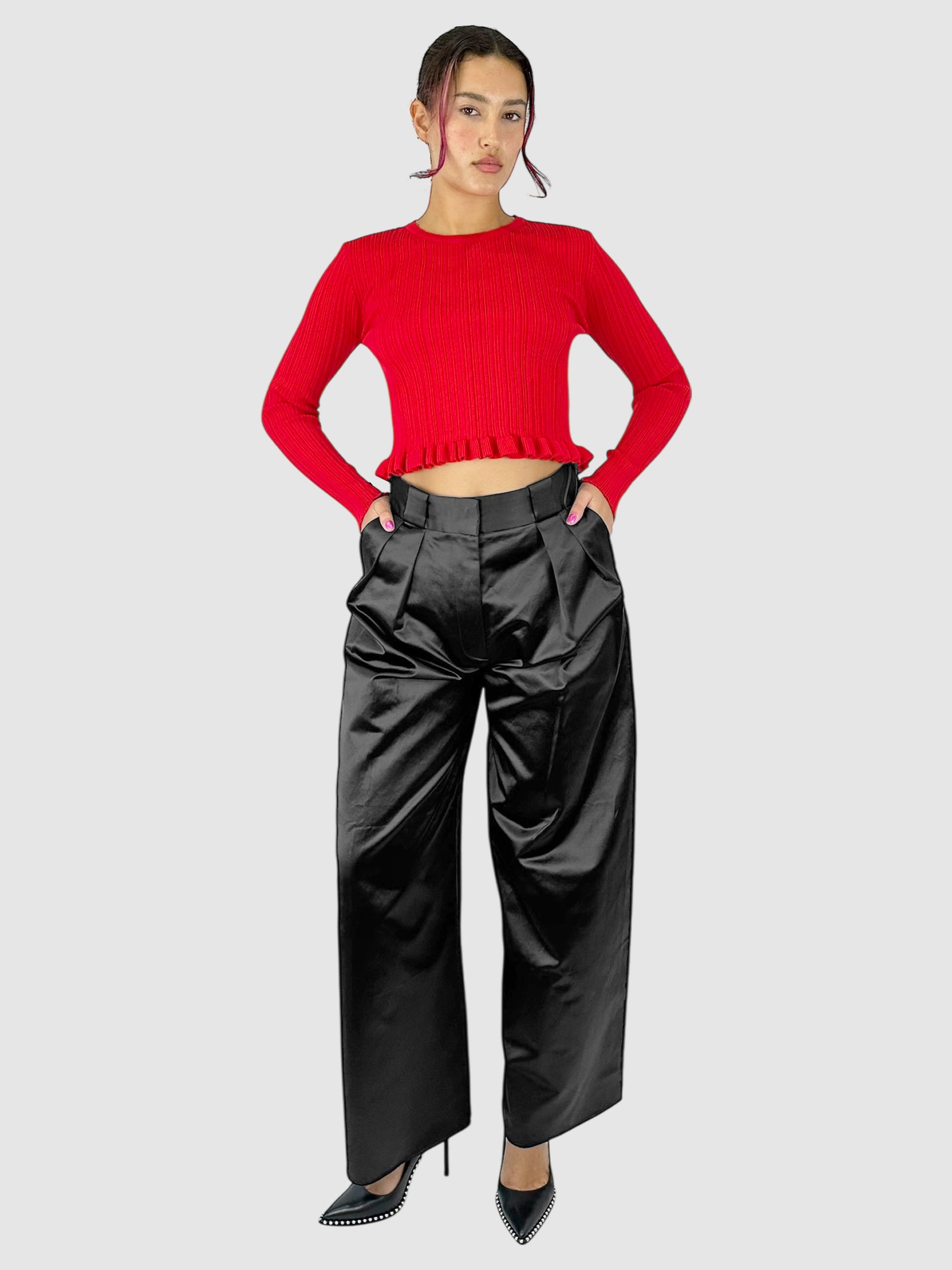 Pleated Wide Leg Pants