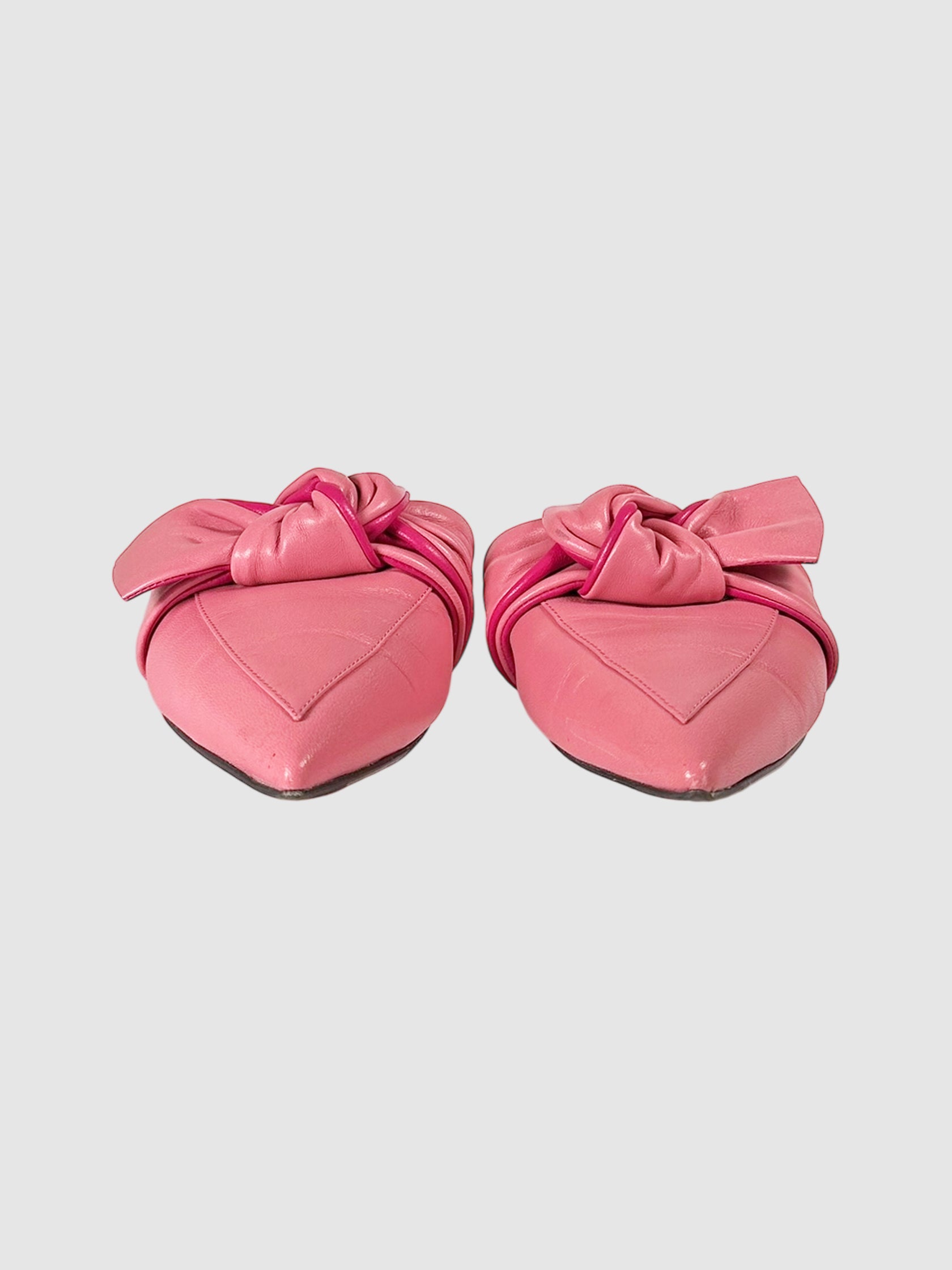 Knotted Leather Mules