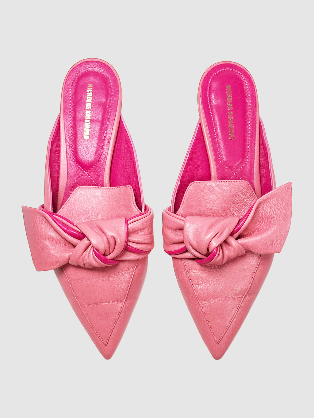 Knotted Leather Mules