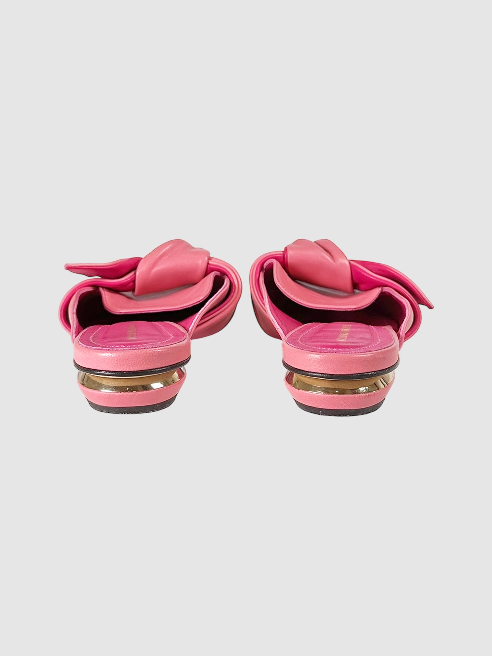 Knotted Leather Mules