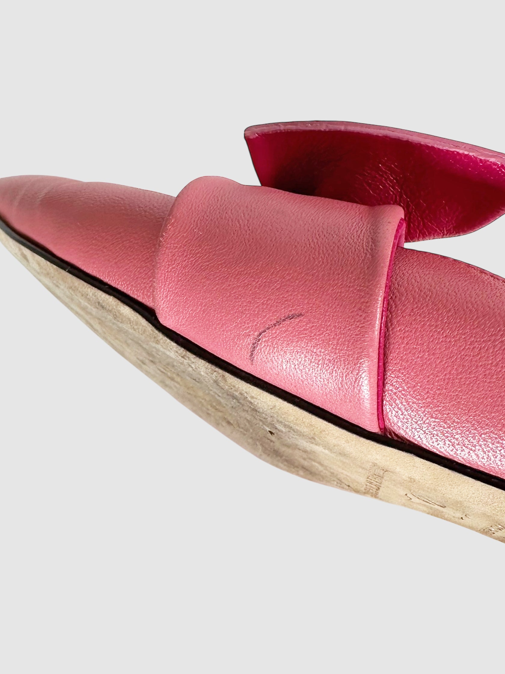 Knotted Leather Mules