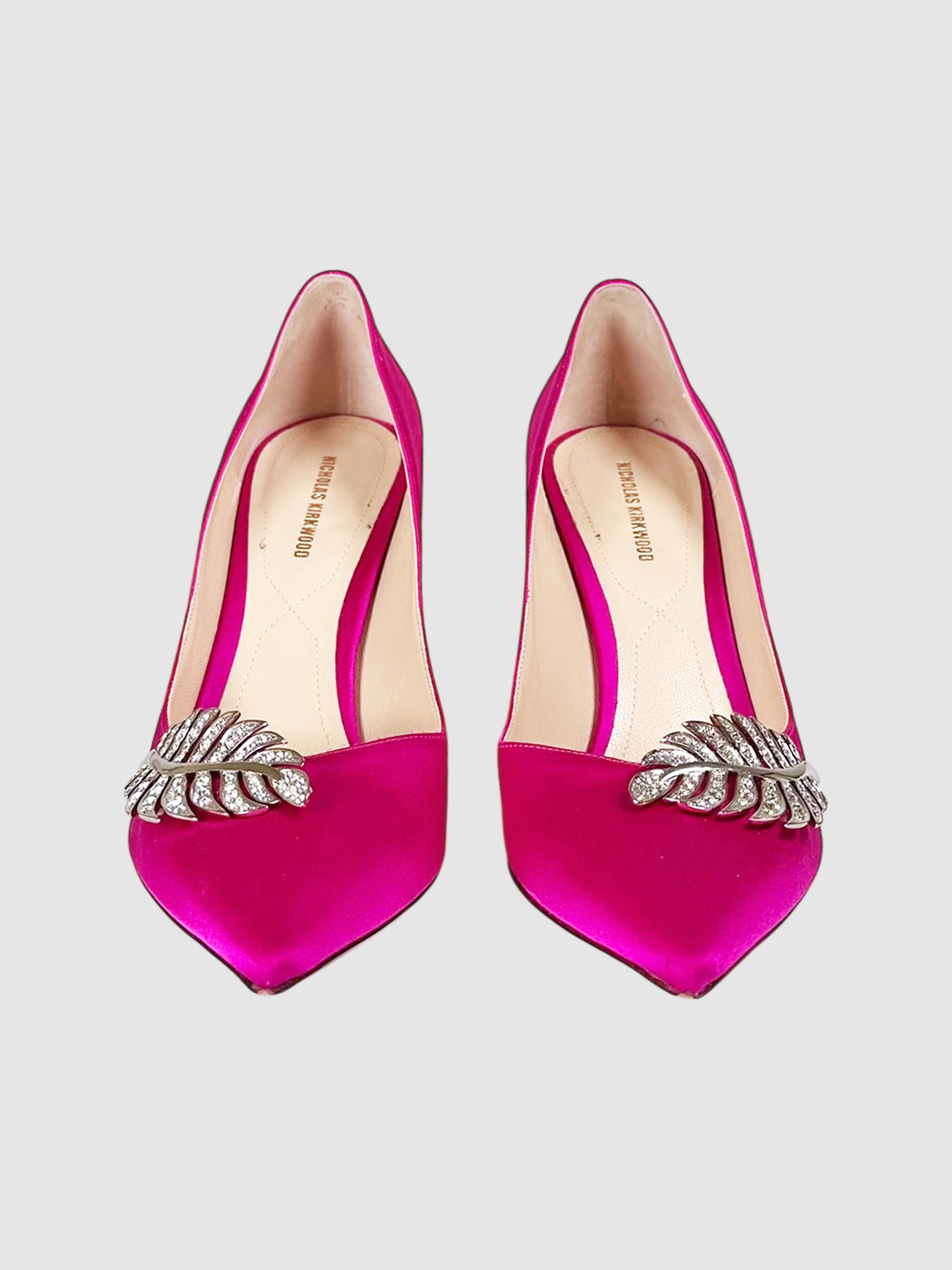 Crystal Leaf Pumps