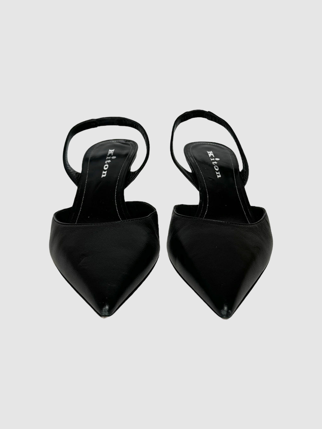 Leather Kitten Heels - Size 39