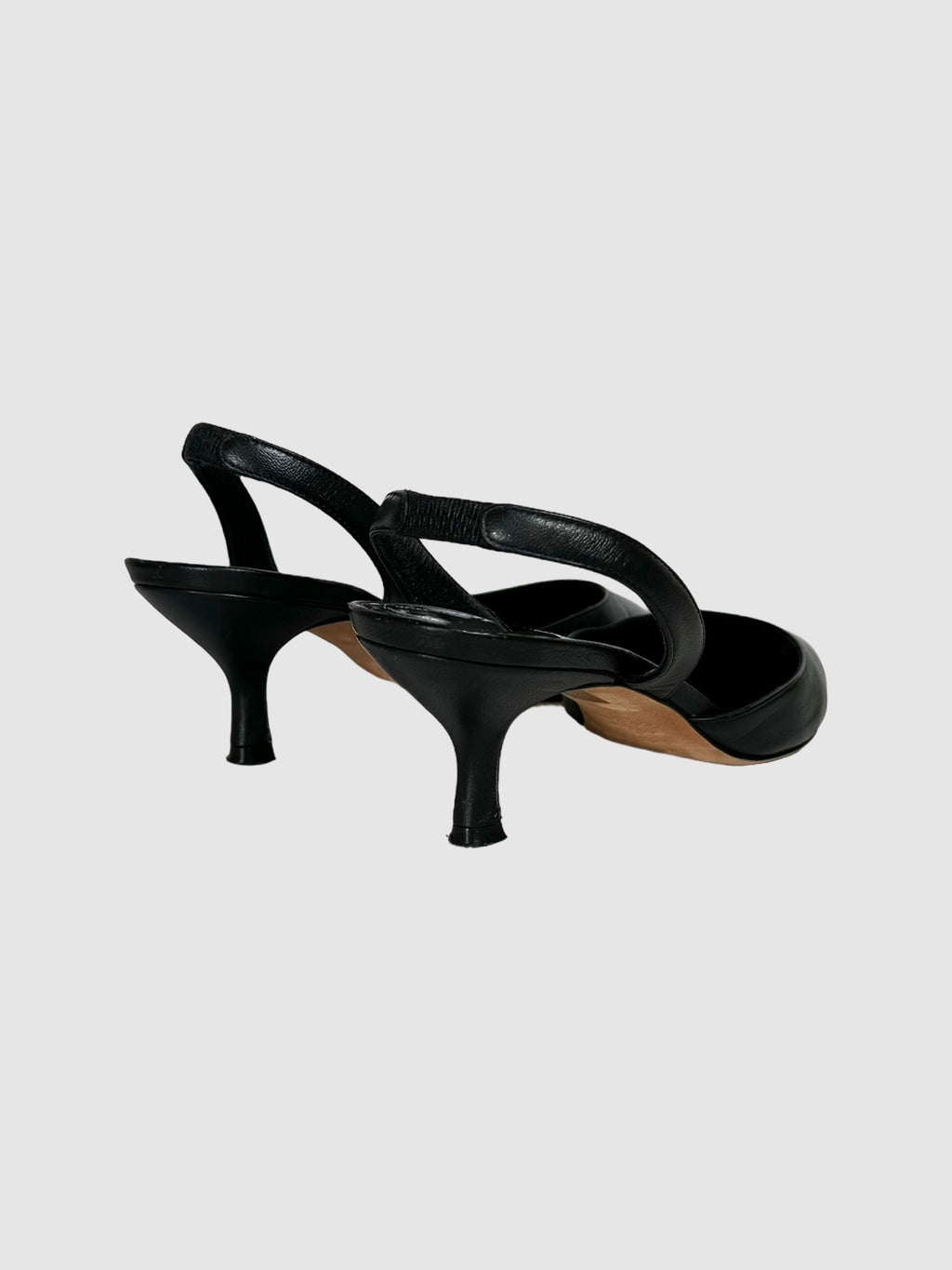 Leather Kitten Heels - Size 39