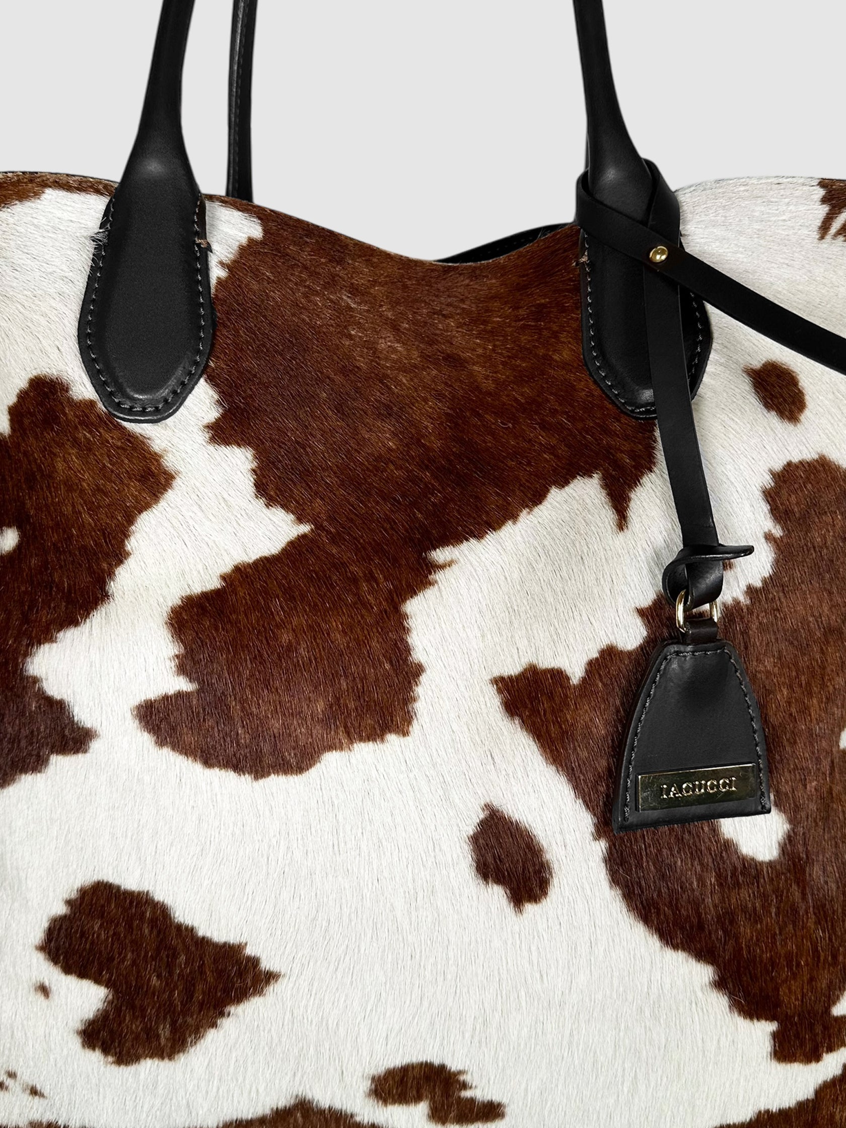 Cowhide Leather Tote Bag