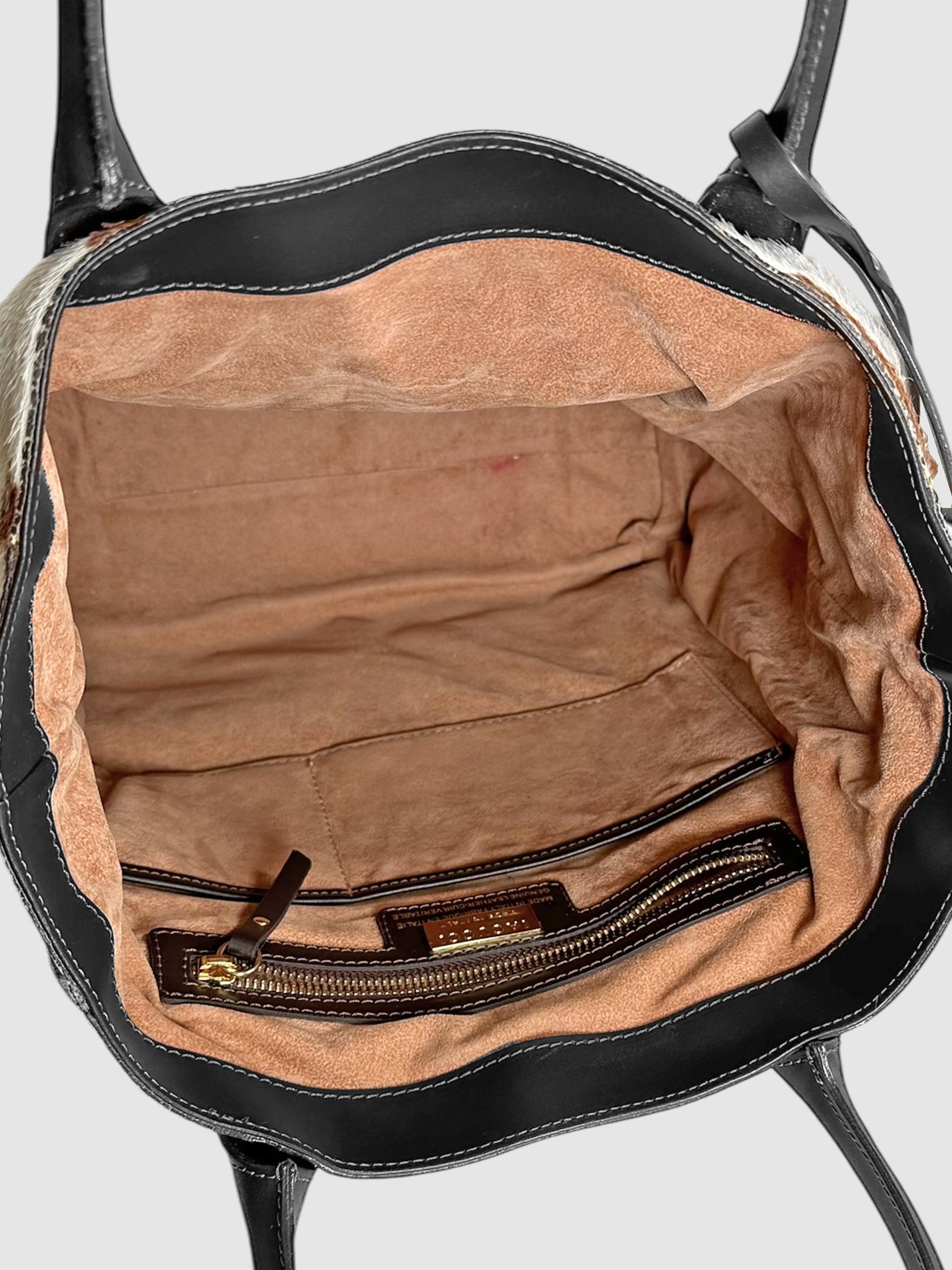 Cowhide Leather Tote Bag