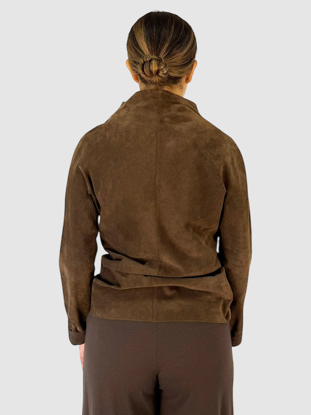 Suede Ruched Jacket