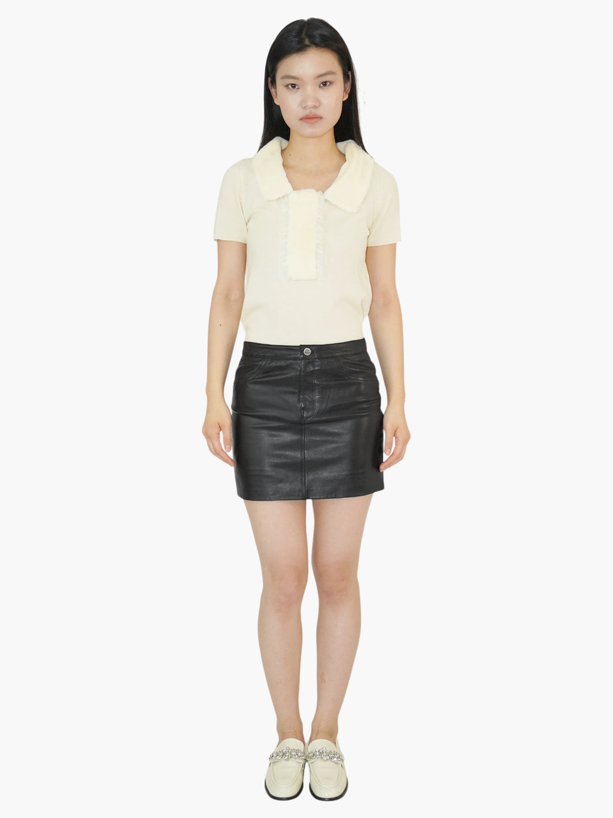Leather Mini Skirt
