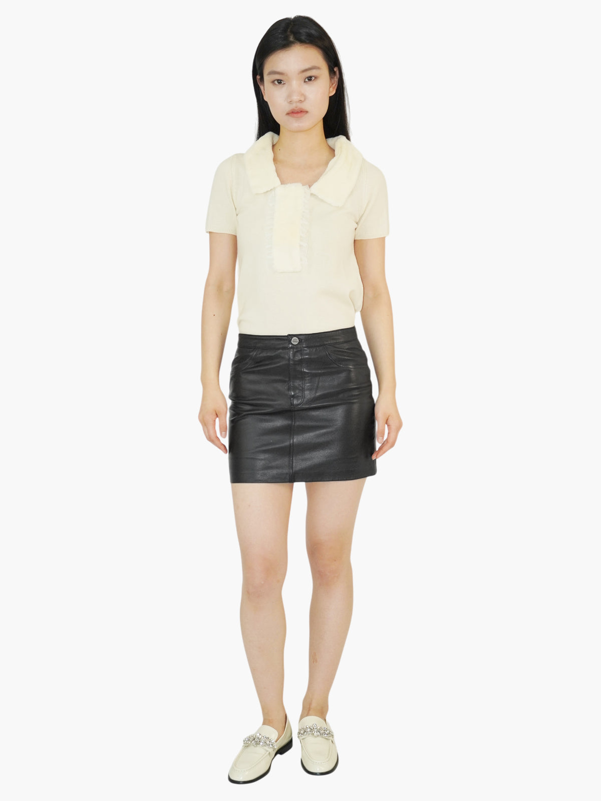 Leather Mini Skirt