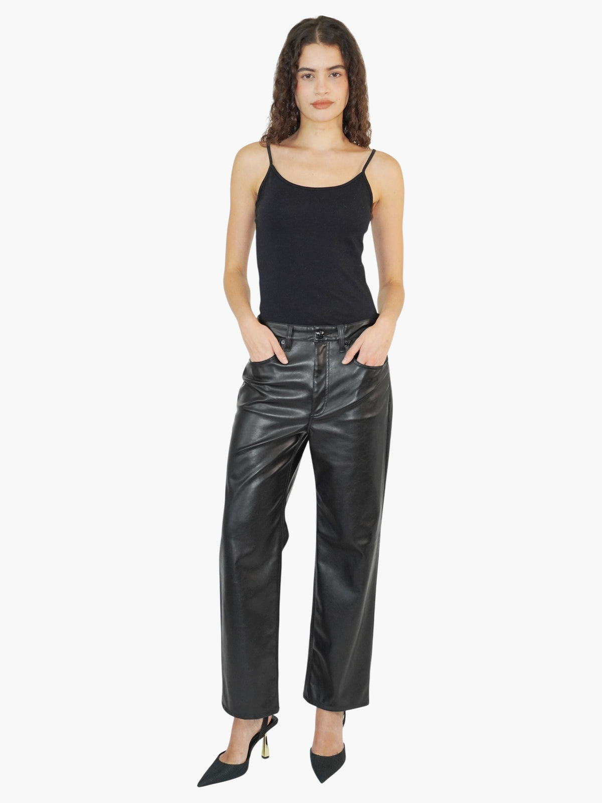 Faux Leather Pants