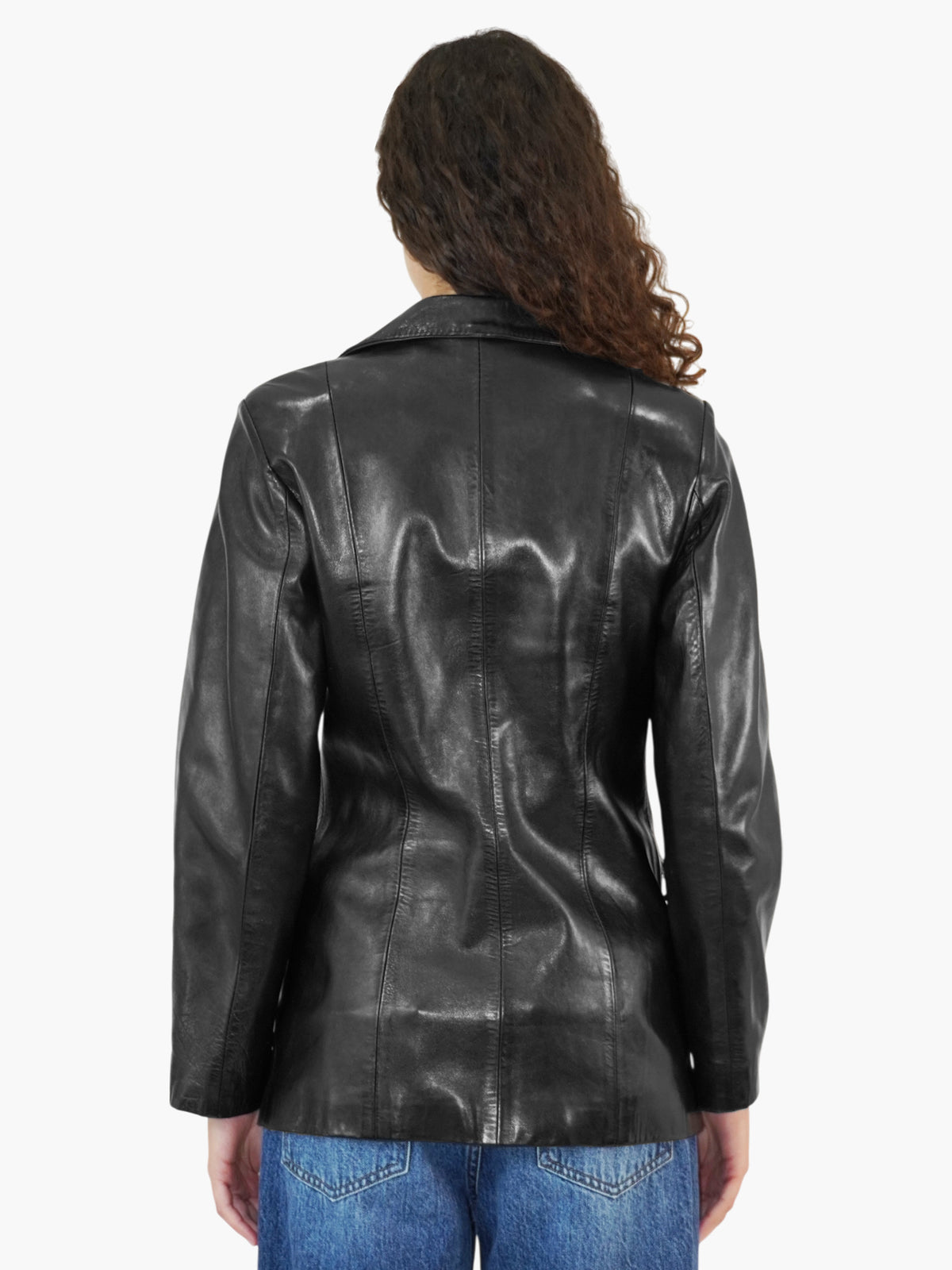 Leather Zip-Up Jacket
