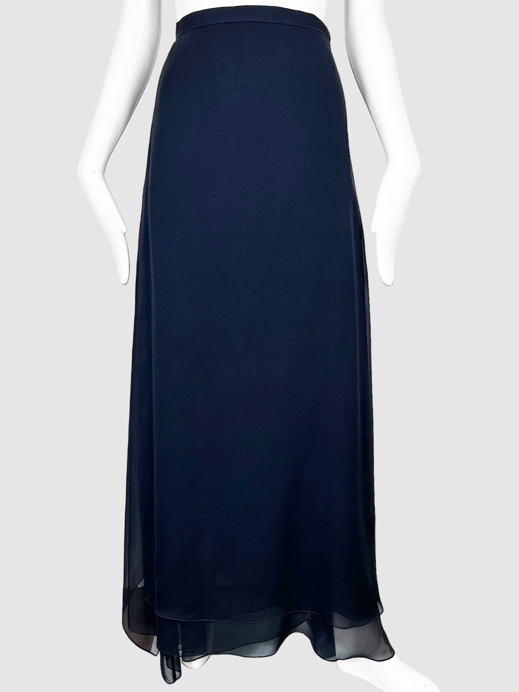 Sheer Layered Wrap Maxi Skirt - Size S