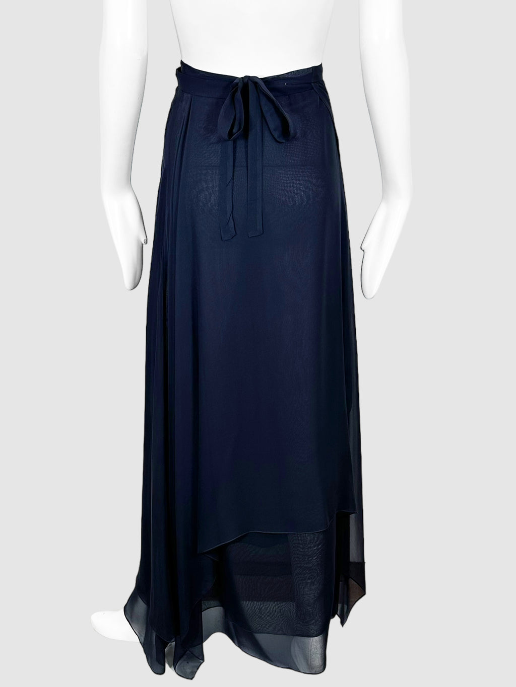 Sheer Layered Wrap Maxi Skirt - Size S