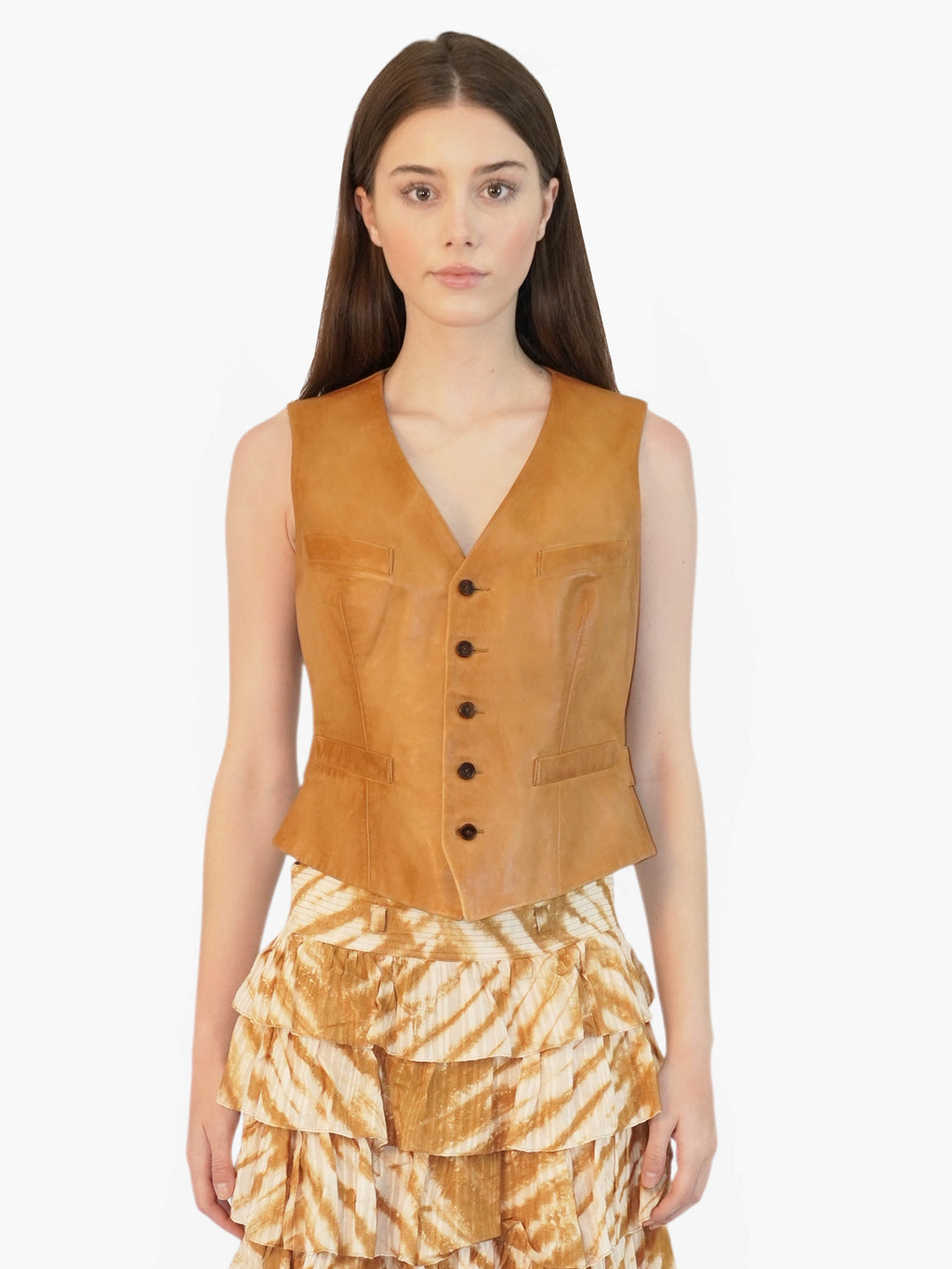 Leather Tailored Vest