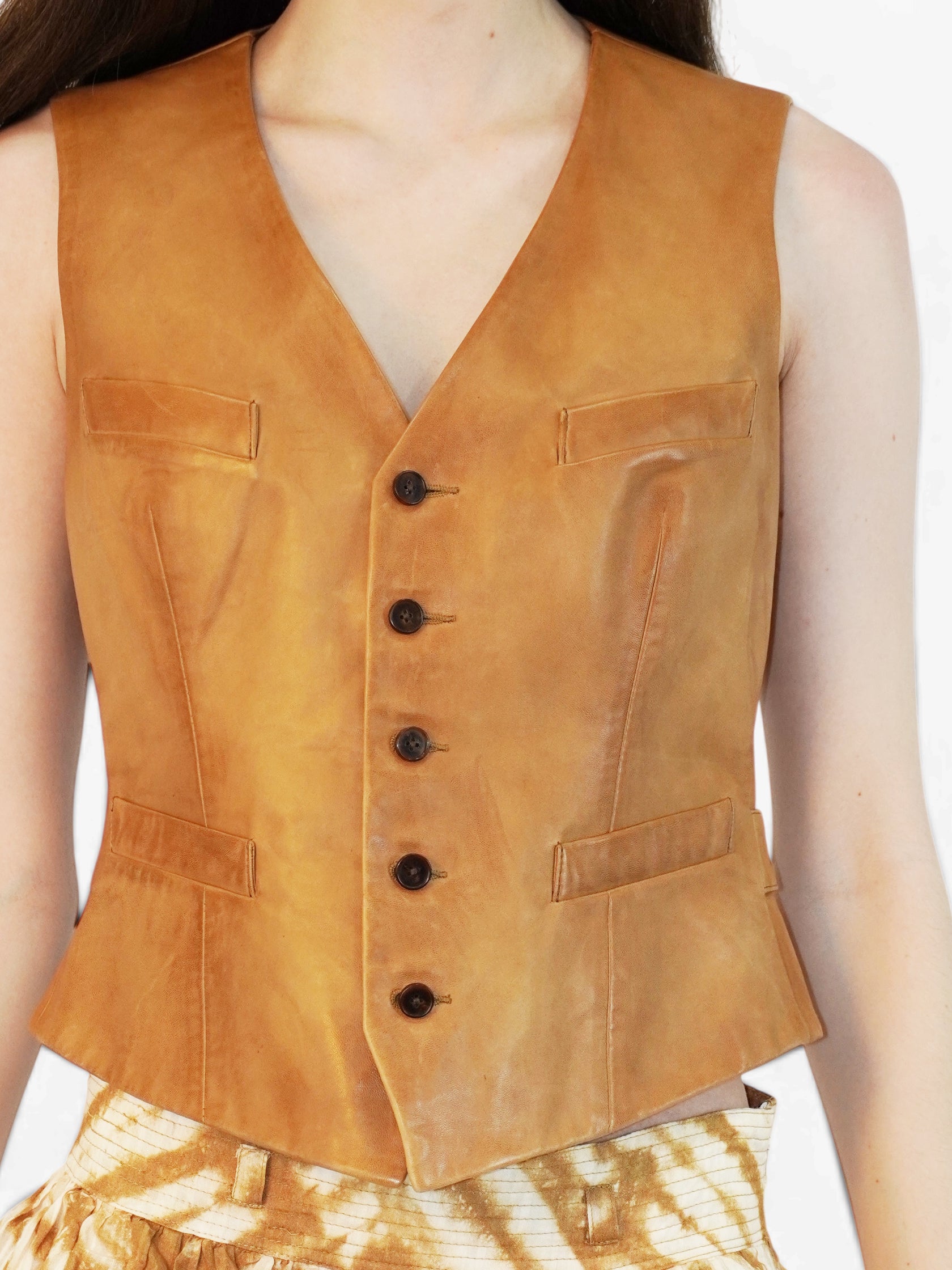 Leather Tailored Vest