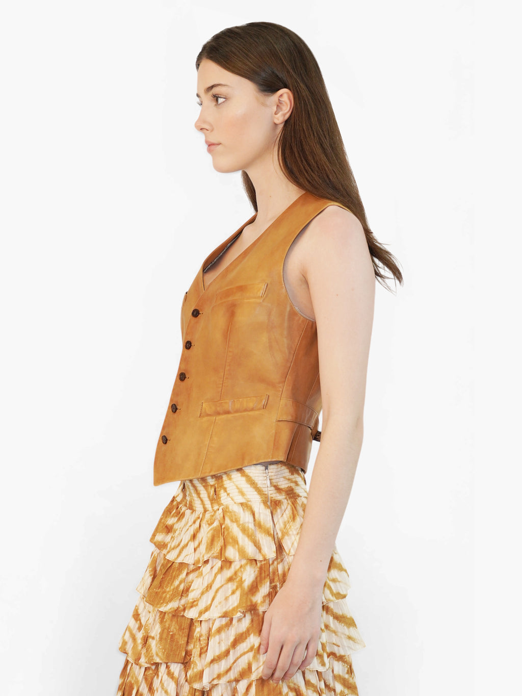 Leather Tailored Vest