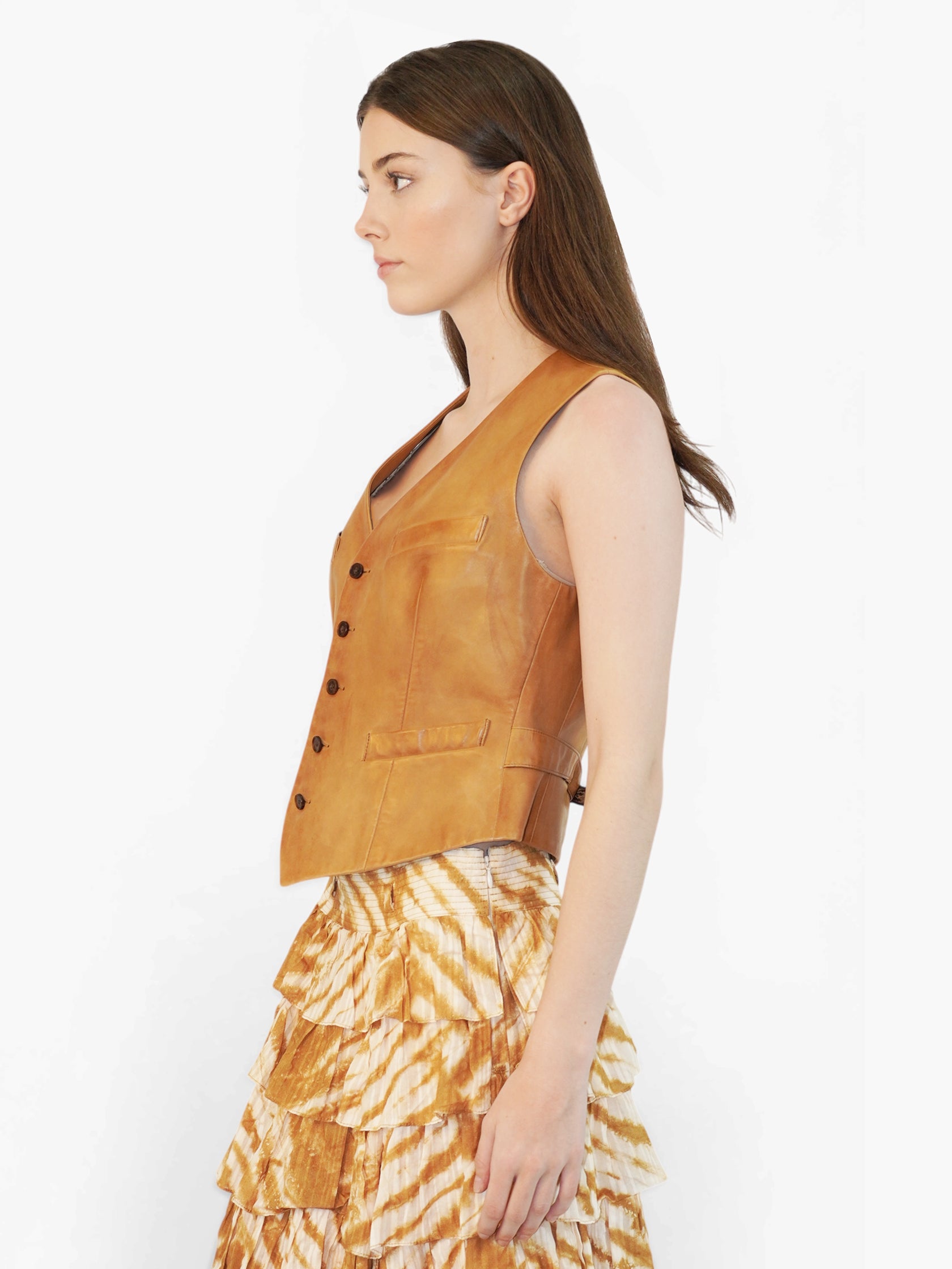 Leather Tailored Vest