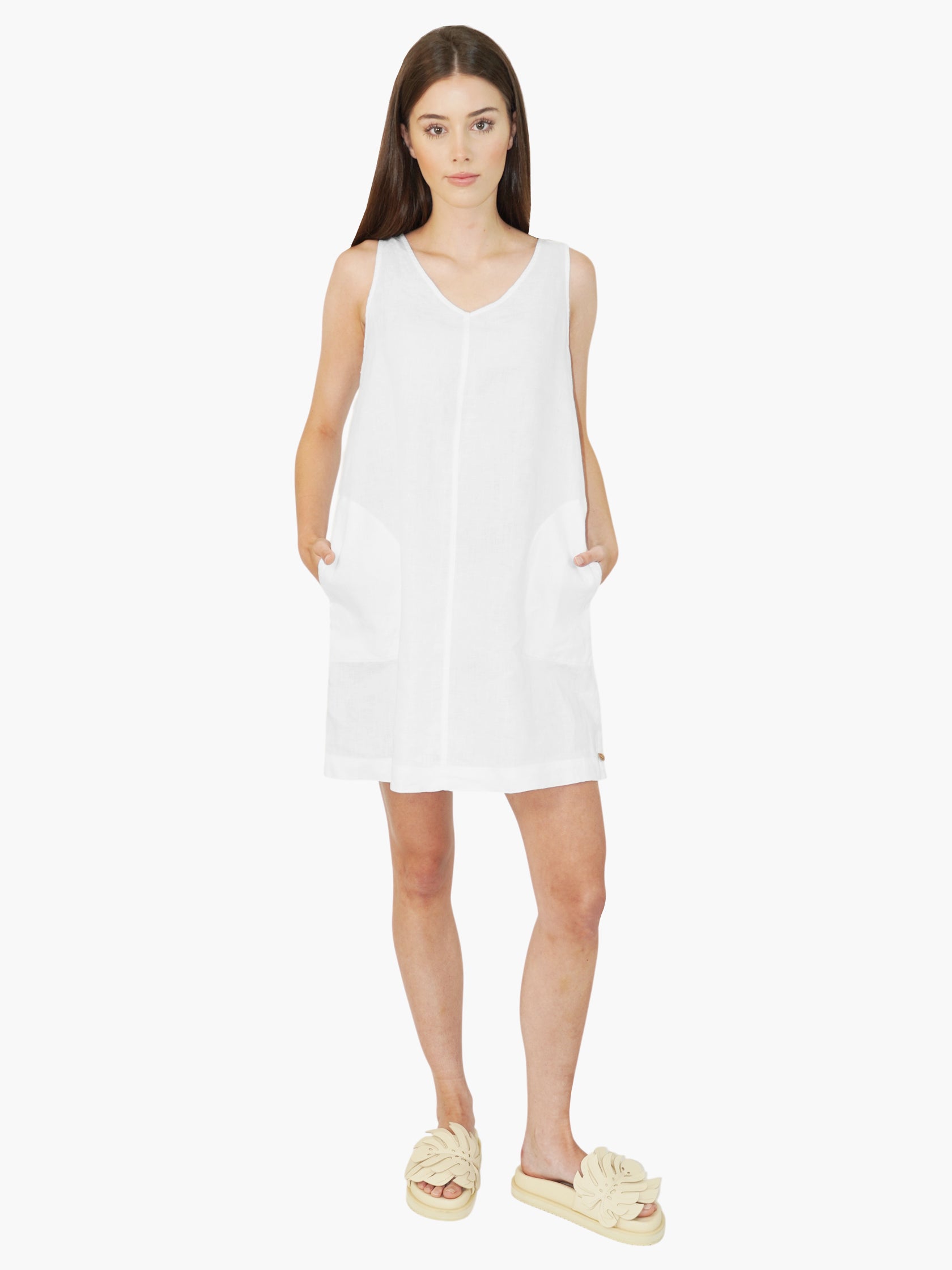 Linen Mini Dress