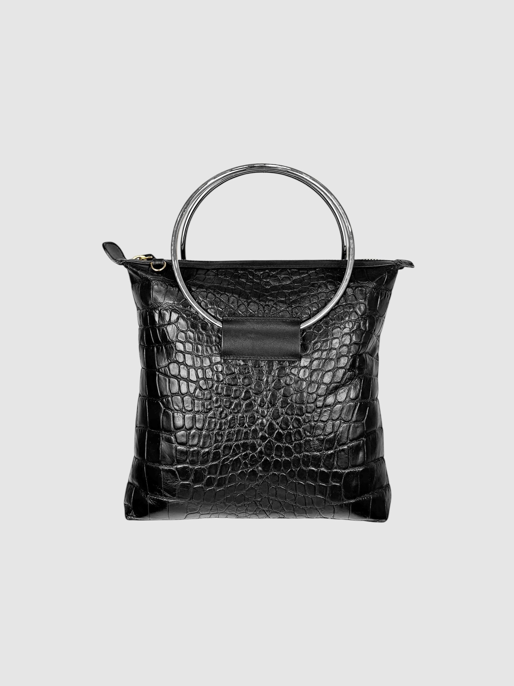 Croc-Embossed Bag
