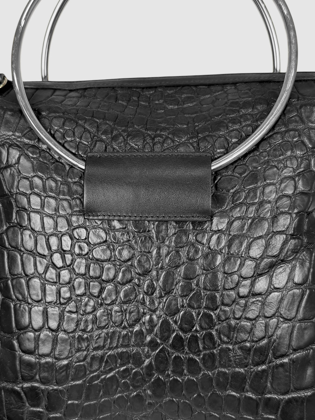 Croc-Embossed Bag