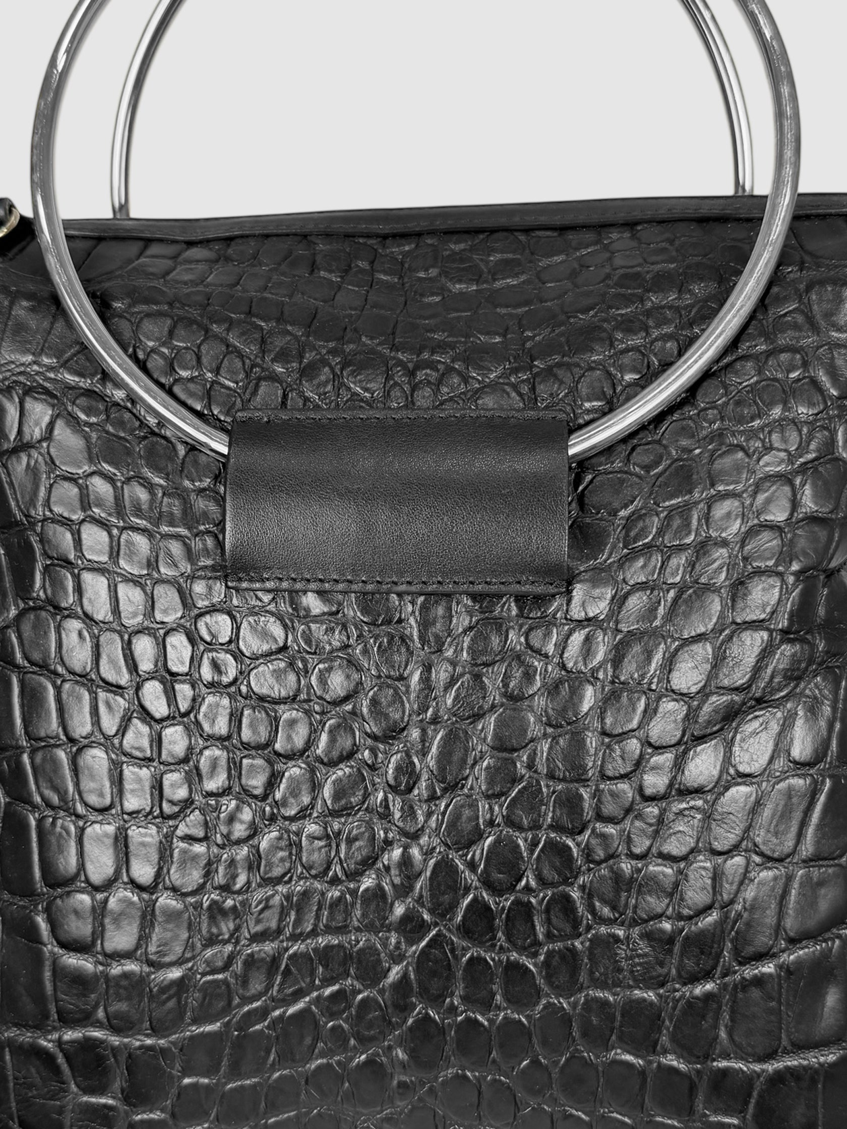 Croc-Embossed Bag