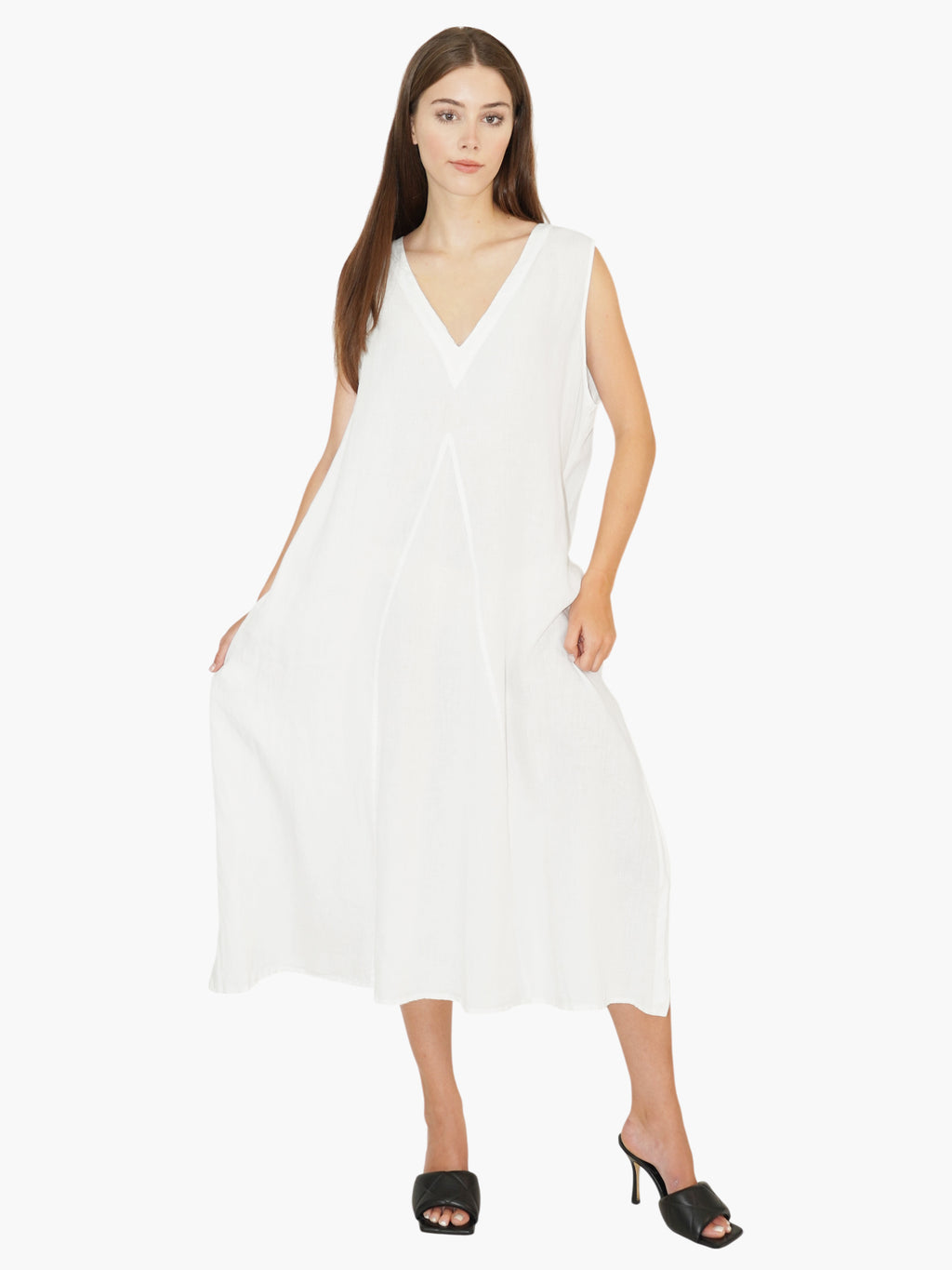 Linen Midi Dress