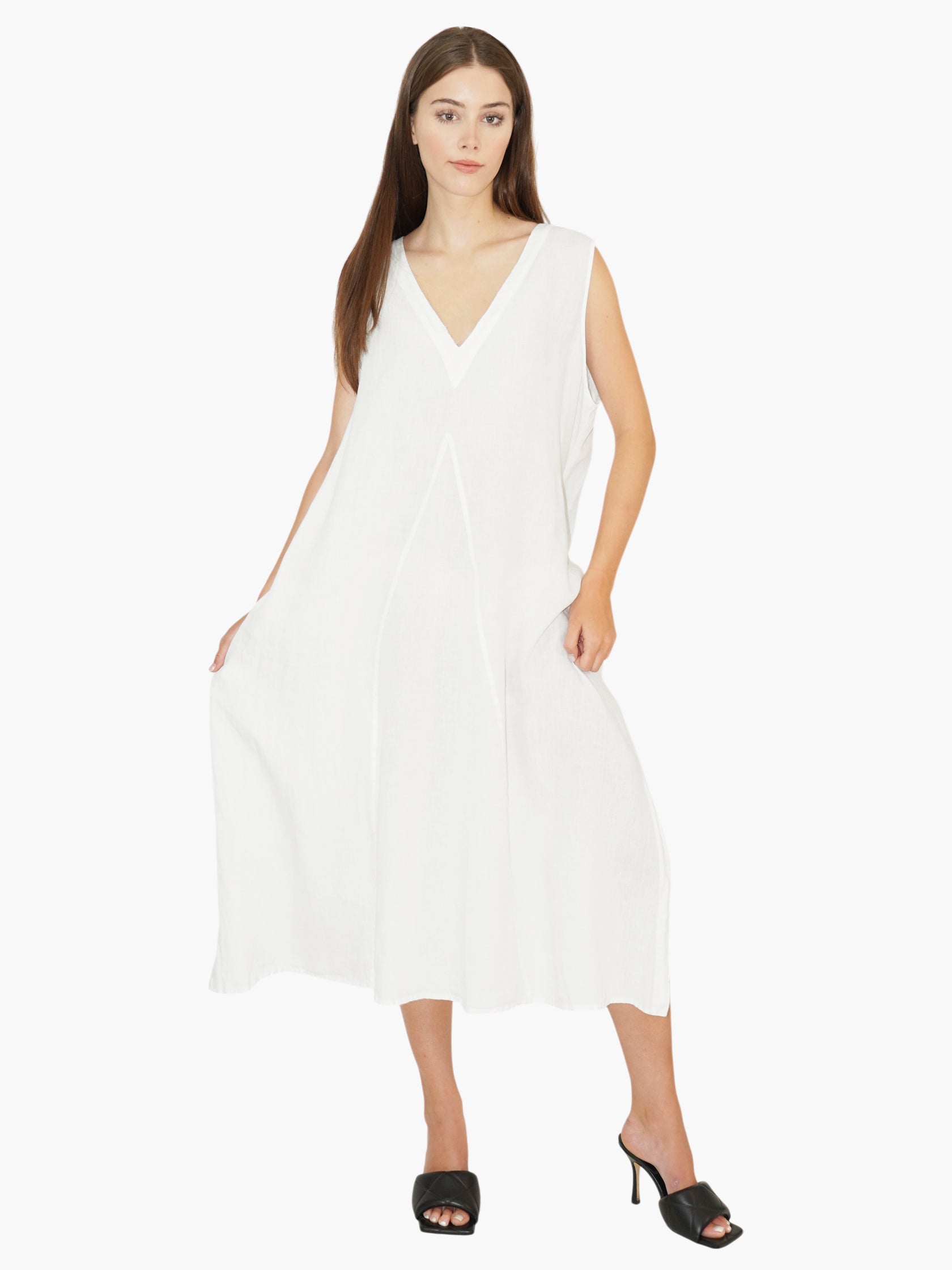 Linen Midi Dress