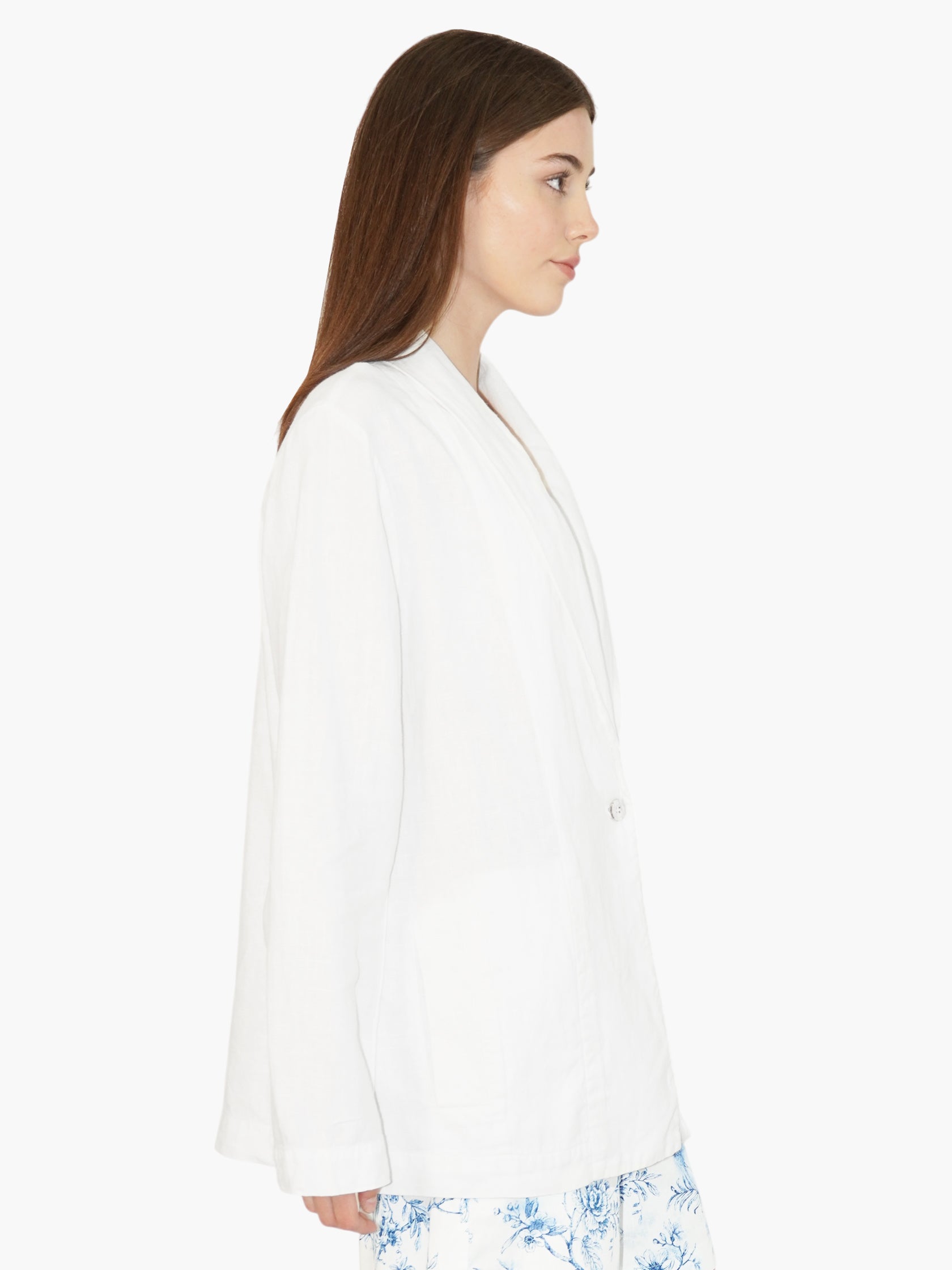 Oversized Linen Blazer