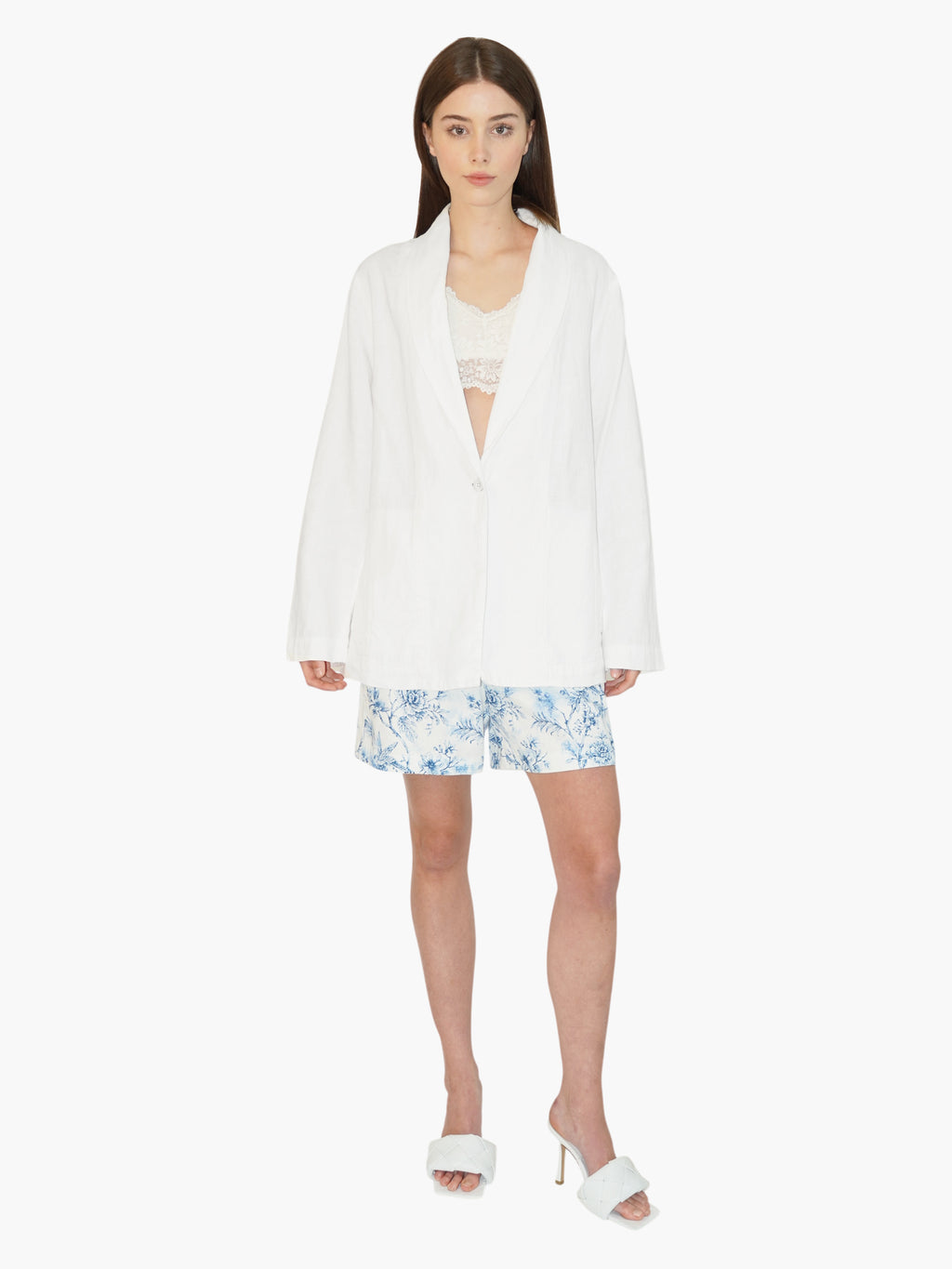 Oversized Linen Blazer