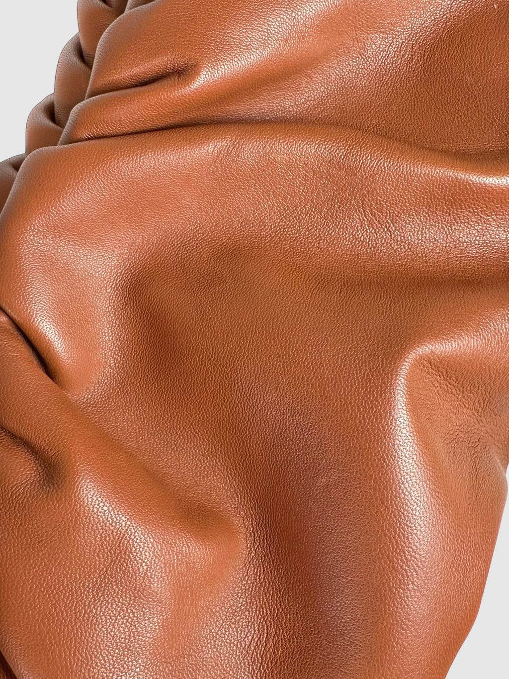 Pleated Leather Clutch