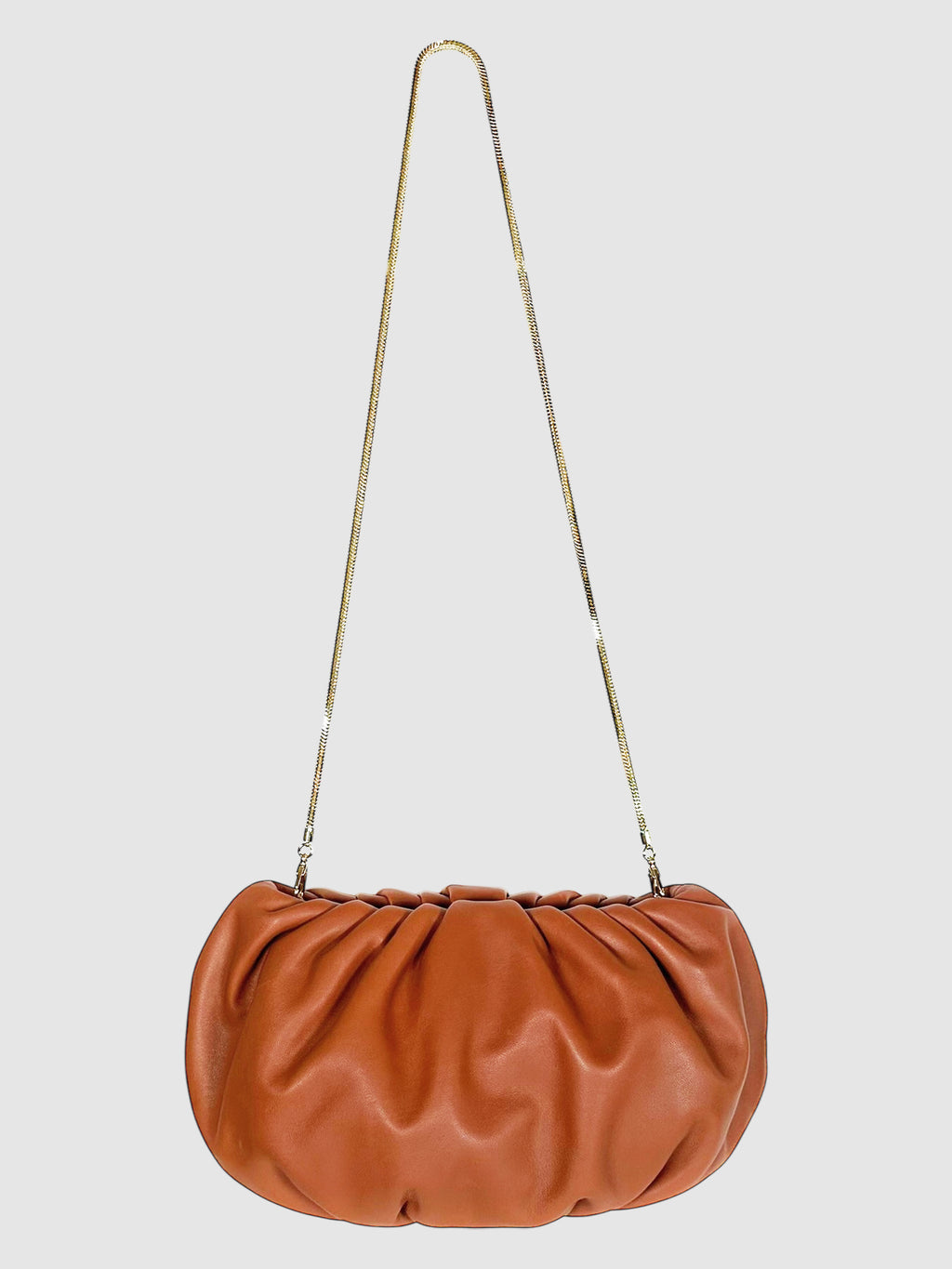 Pleated Leather Clutch