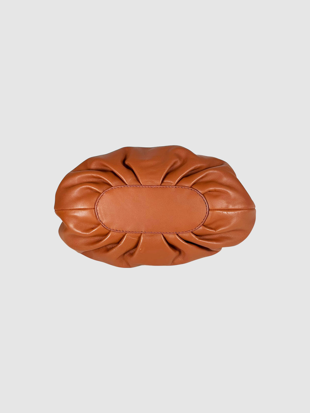 Pleated Leather Clutch