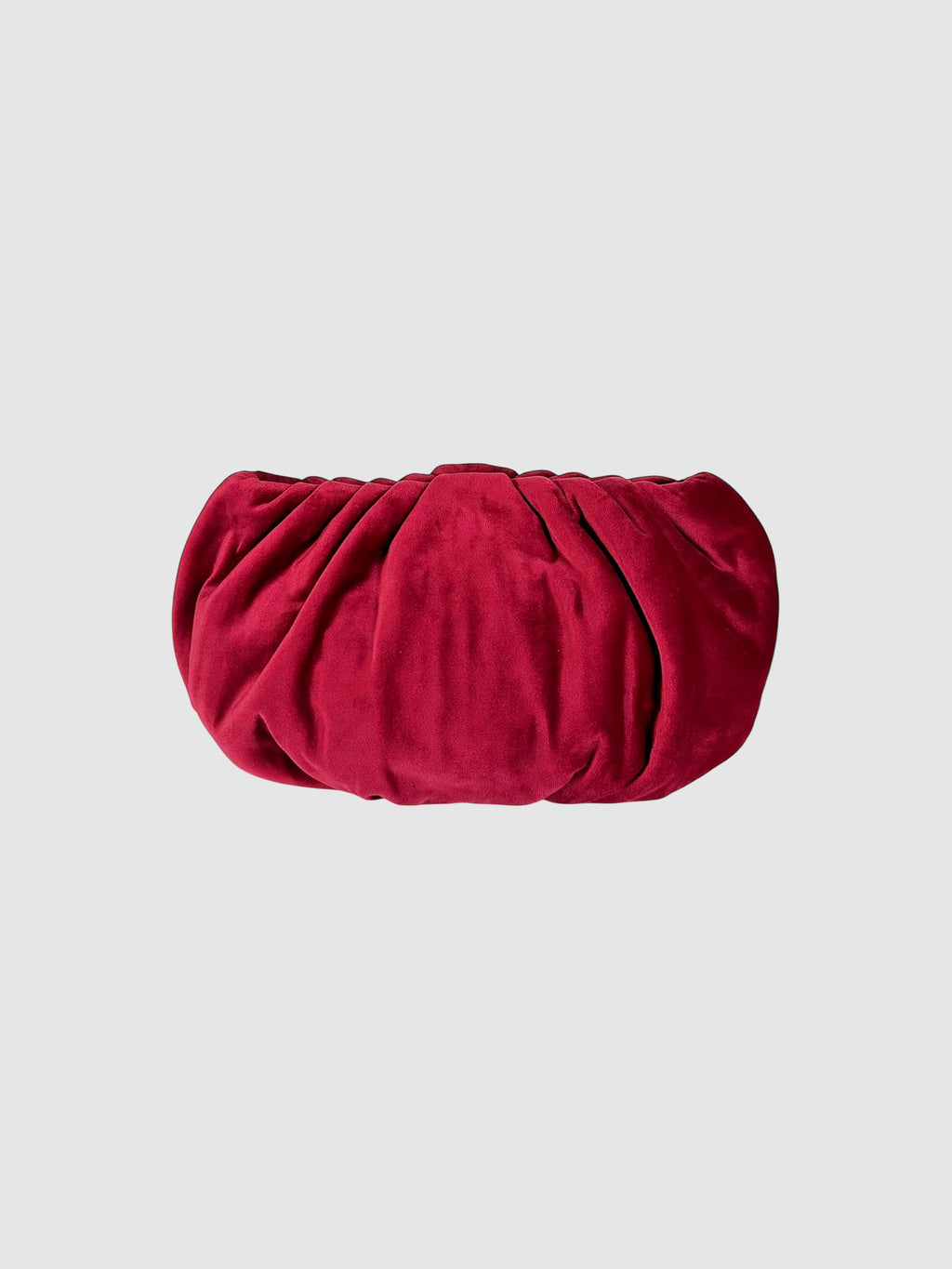 Velvet Pleated Clutch