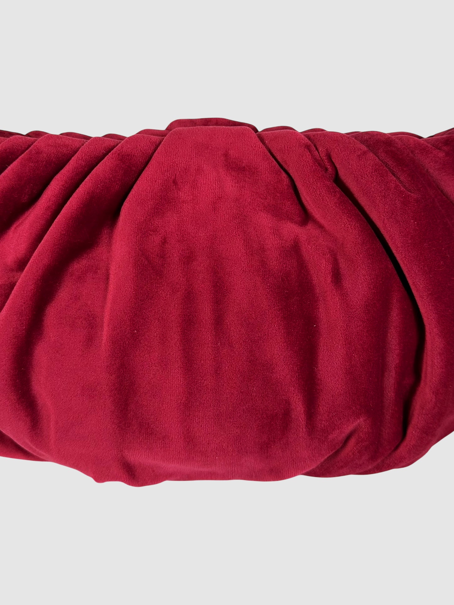 Velvet Pleated Clutch