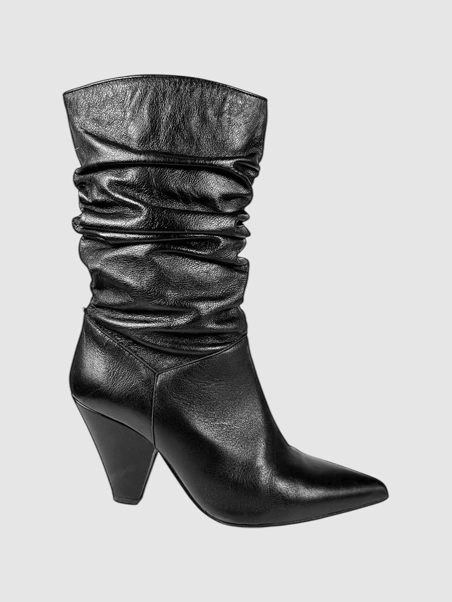 Slouchy Heeled Boots - Size 39