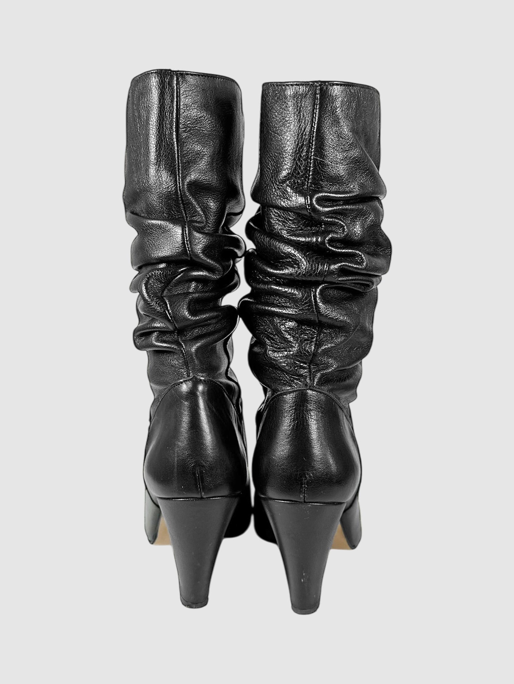 Slouchy Heeled Boots - Size 39