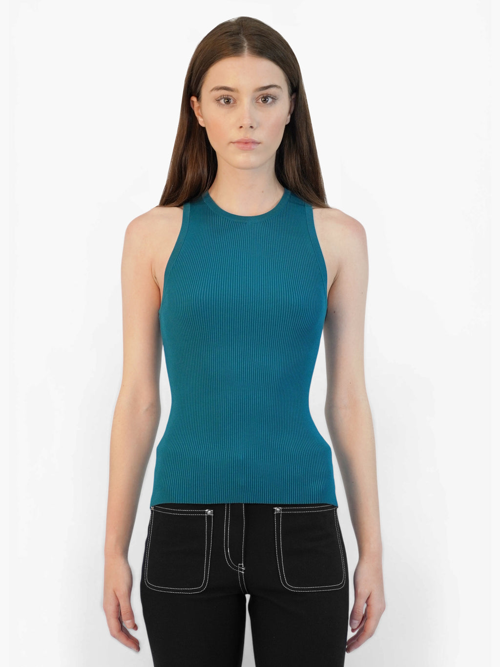 Ribbed Sleeveless Top