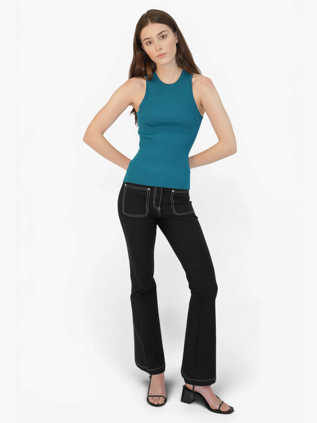 Ribbed Sleeveless Top