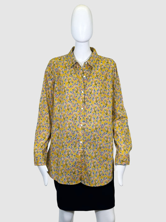 J. McLaughlin Floral Button-Up Shirt - Size XL